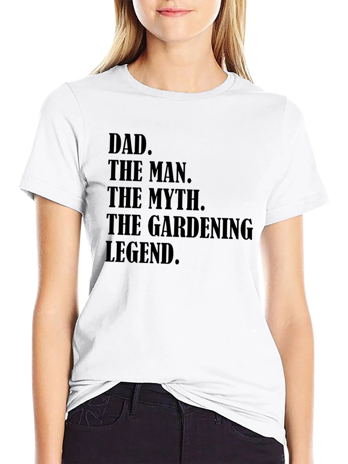 Black Dad Gardening Legend Black Graphic T-Shirt view 9
