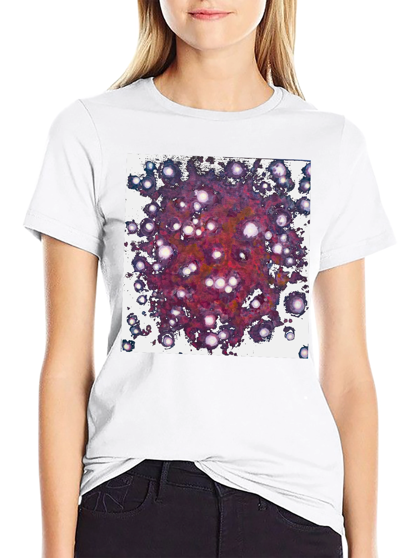 Black Galaxy Dream T-Shirt - Abstract Space Design view 9