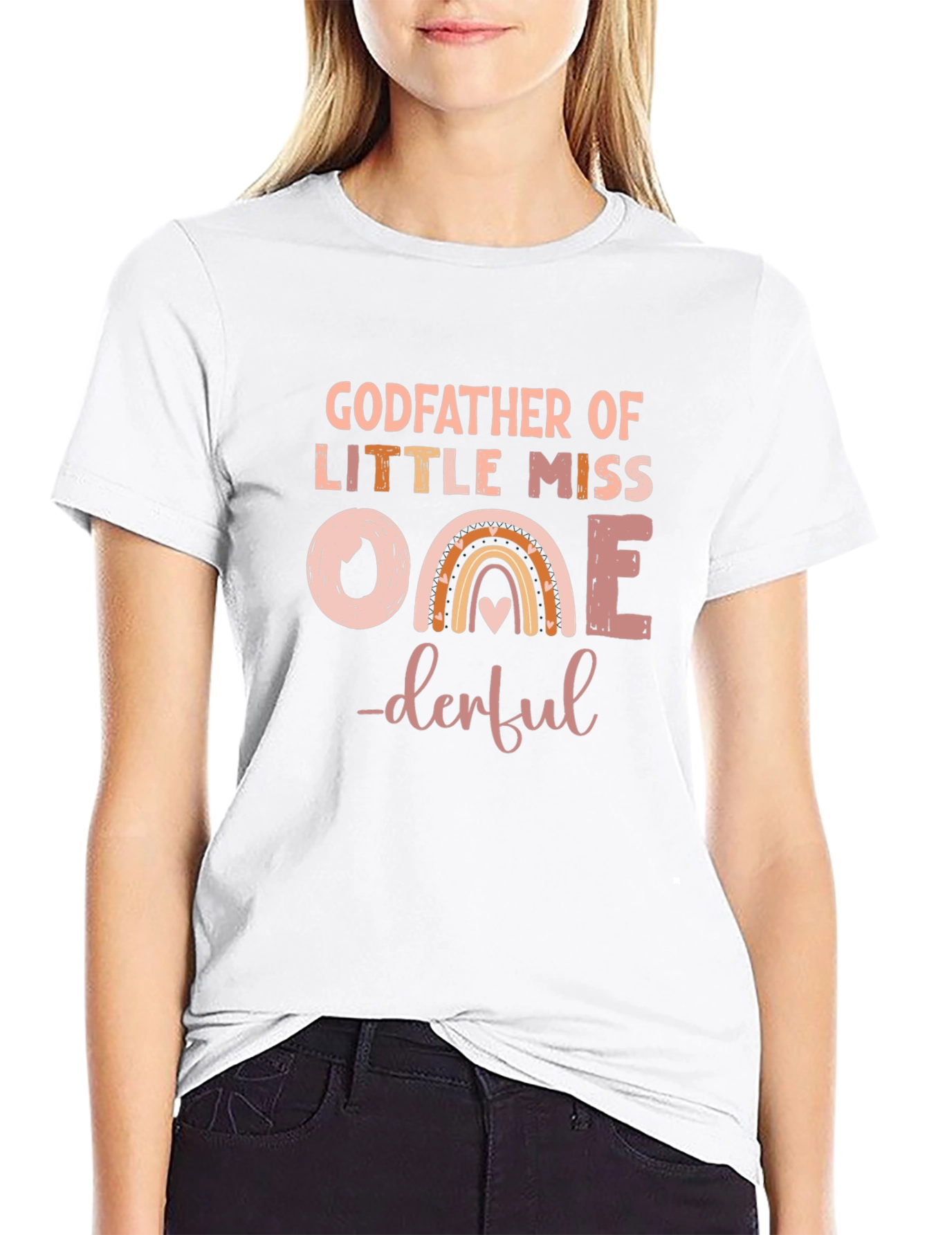 Black Godfather of Little Miss One-derful T-Shirt view 9