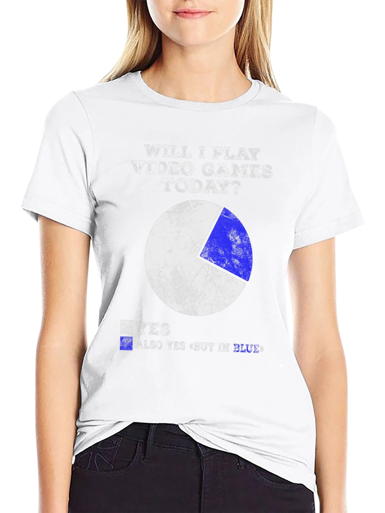 Black Funny Gamer T-Shirt - Will I Play Video Games Today? view 9