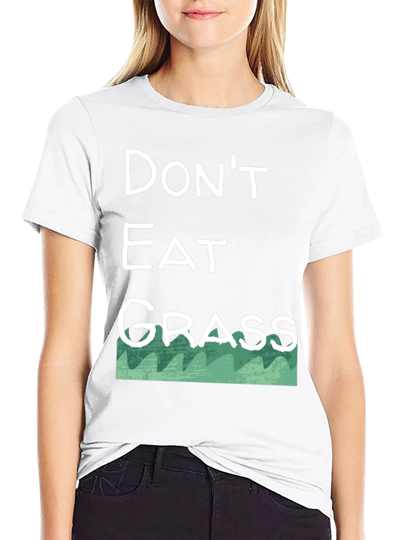 Black Don't Eat Grass T-Shirt - Funny Novelty Tee view 9