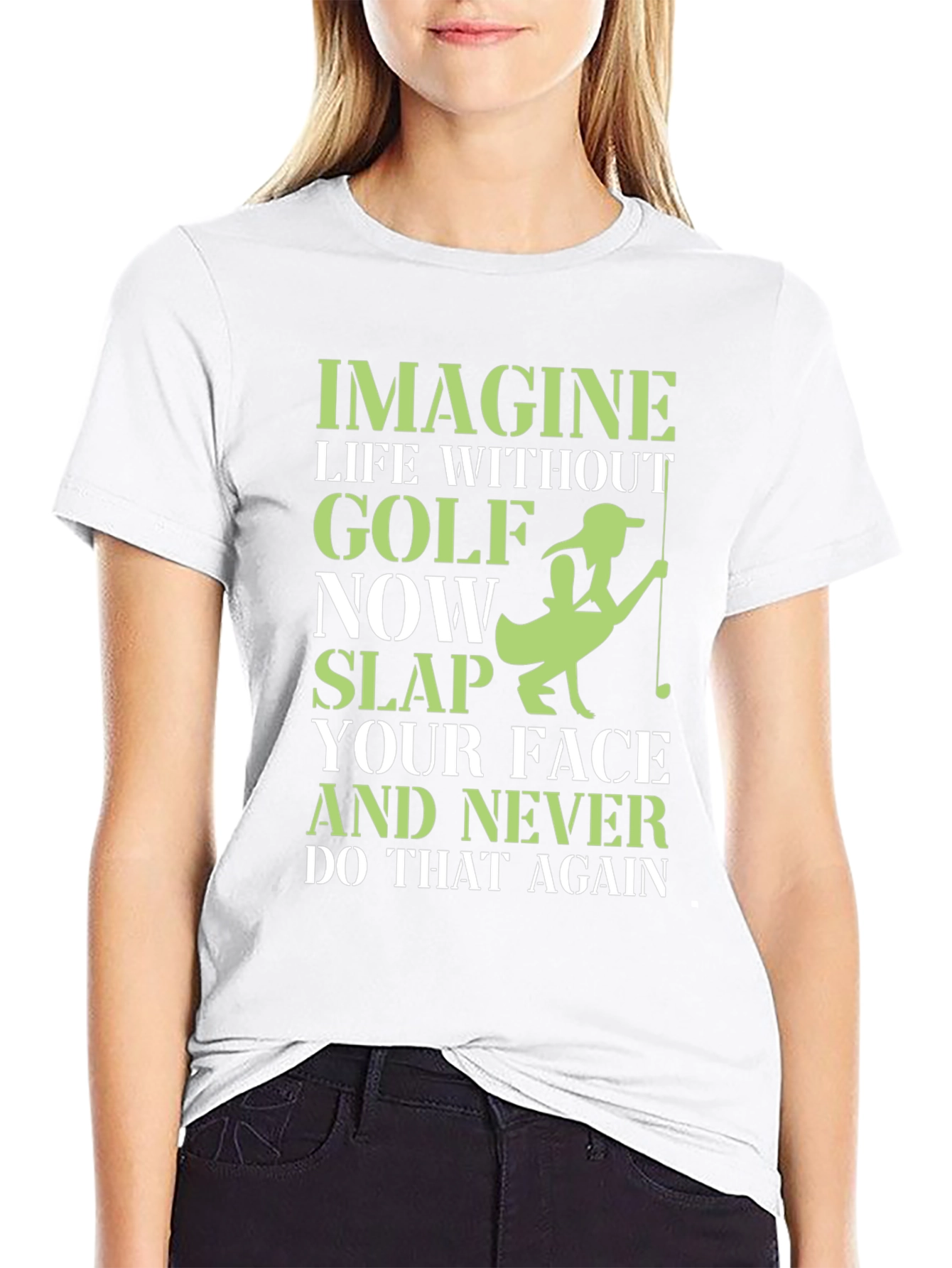 Black Funny Golf Lover T-Shirt view 9