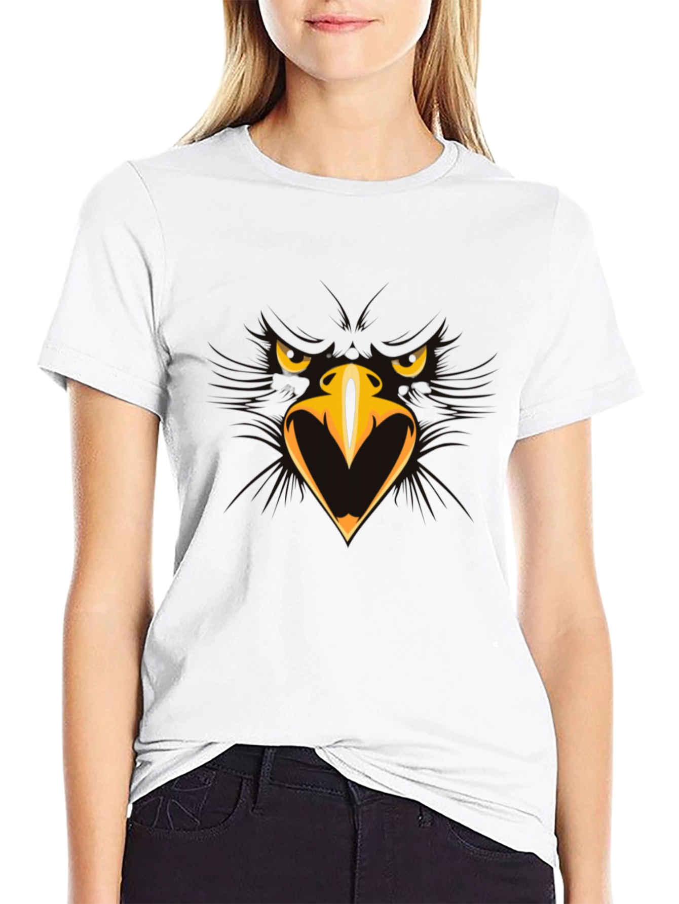 Black Eagle Graphic Black T-Shirt view 9