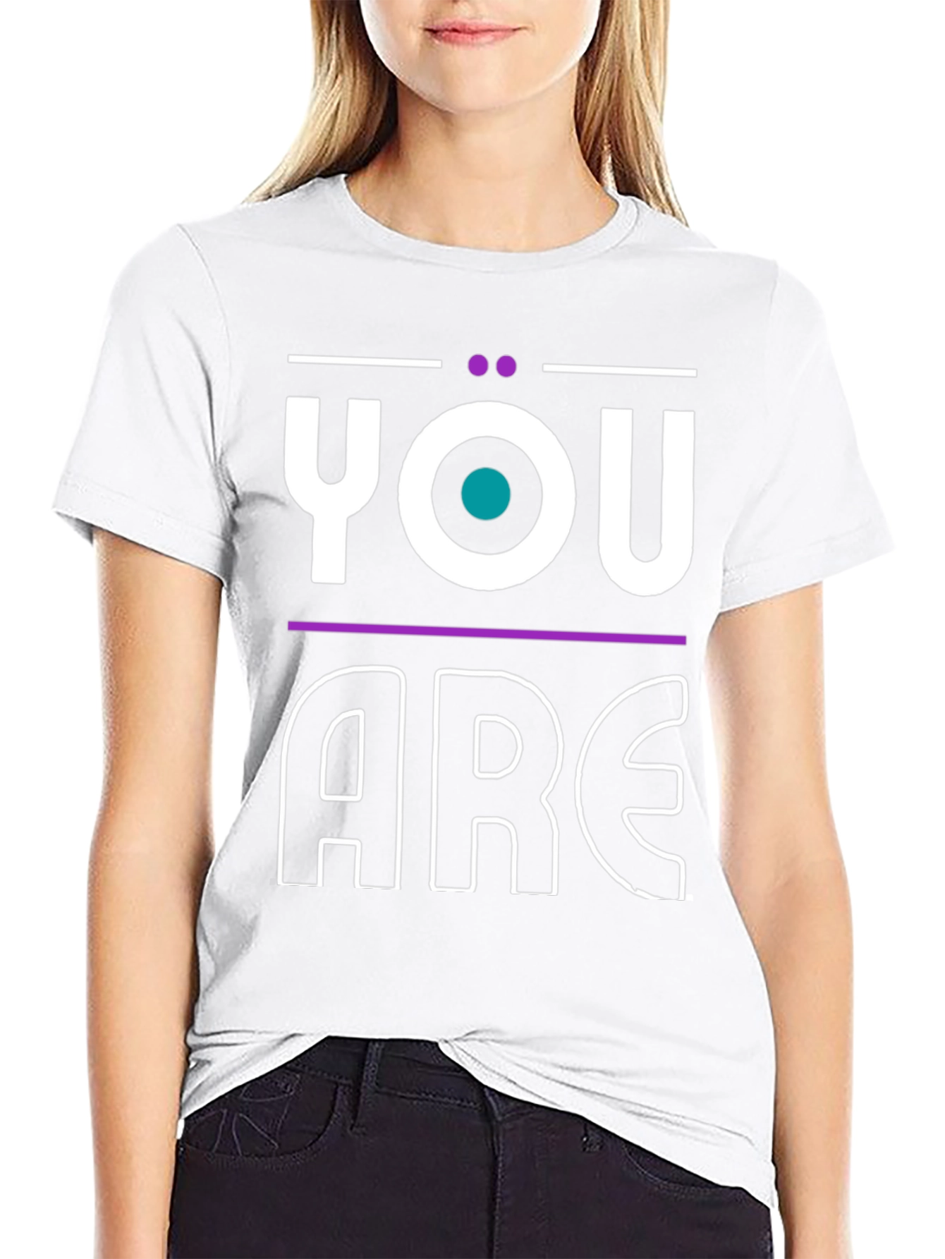 Black You Are Statement Graphic Tee - Modern Design view 9