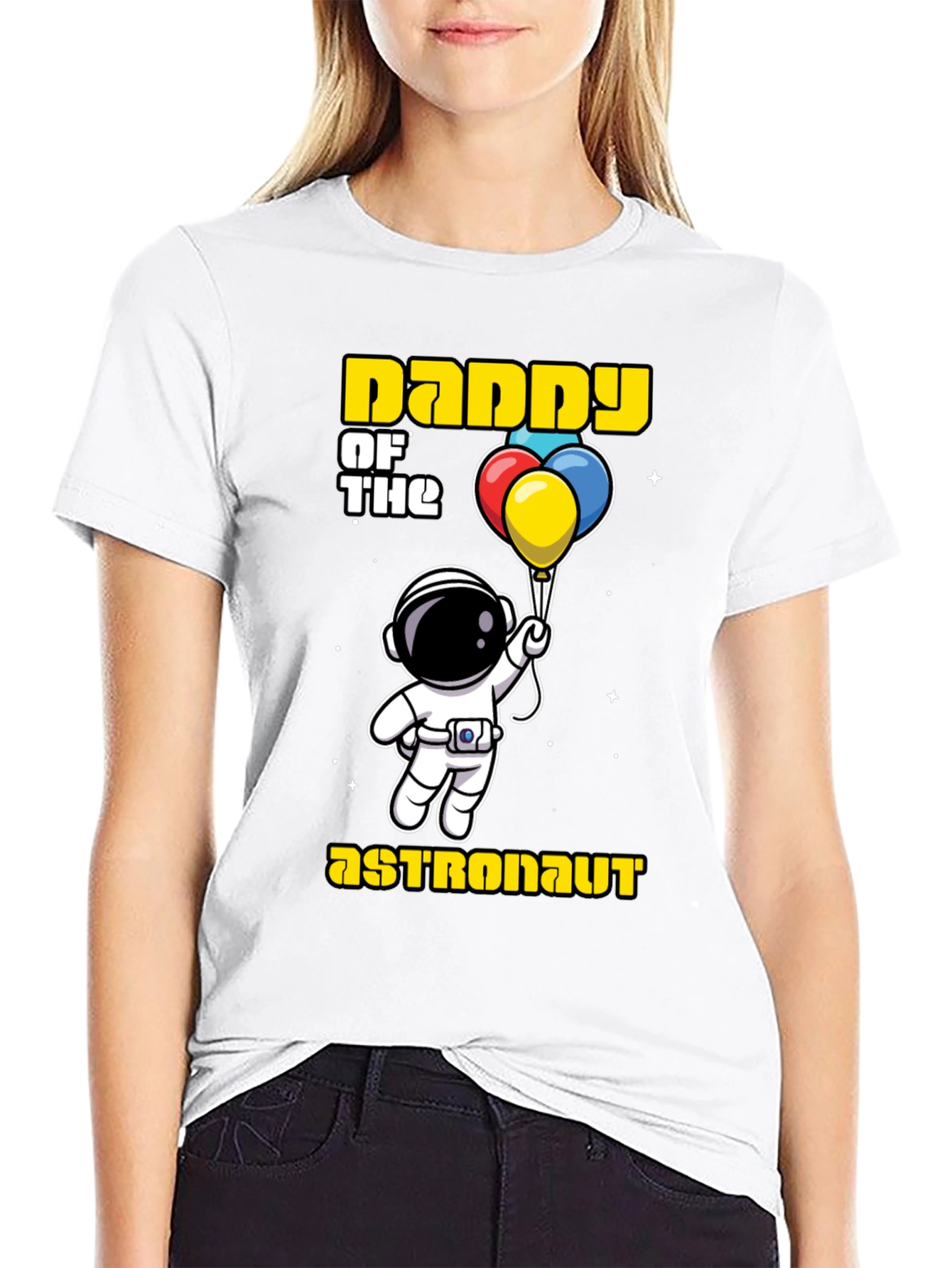 Black Daddy of the Astronaut T-Shirt view 9