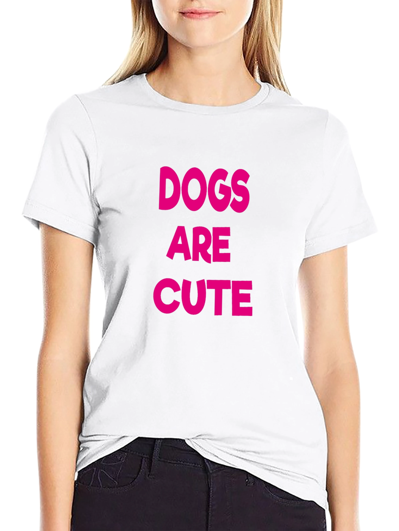 Black Dogs Are Cute Black T-Shirt view 9