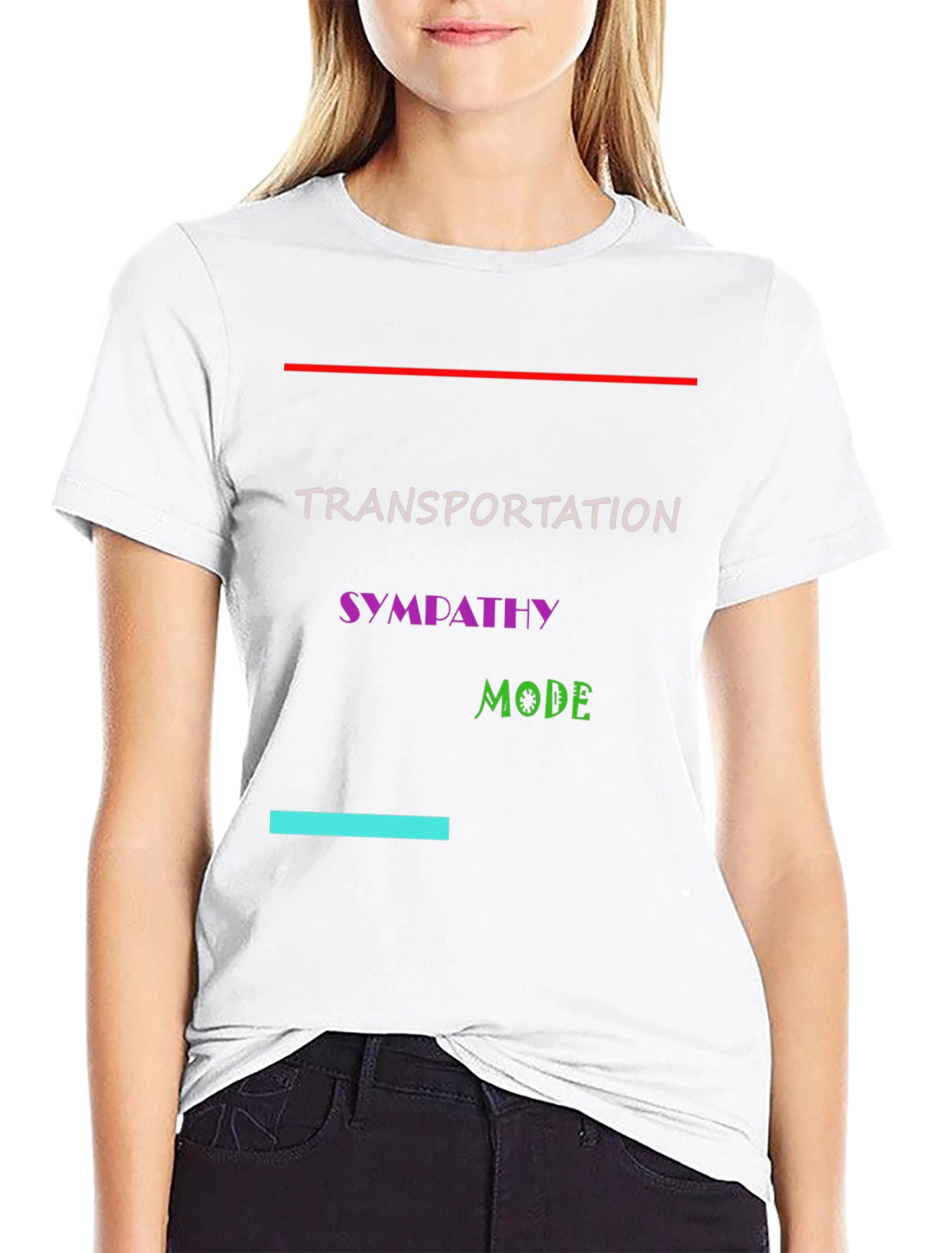 Black Transportation Sympathy Mode Black T-Shirt view 9
