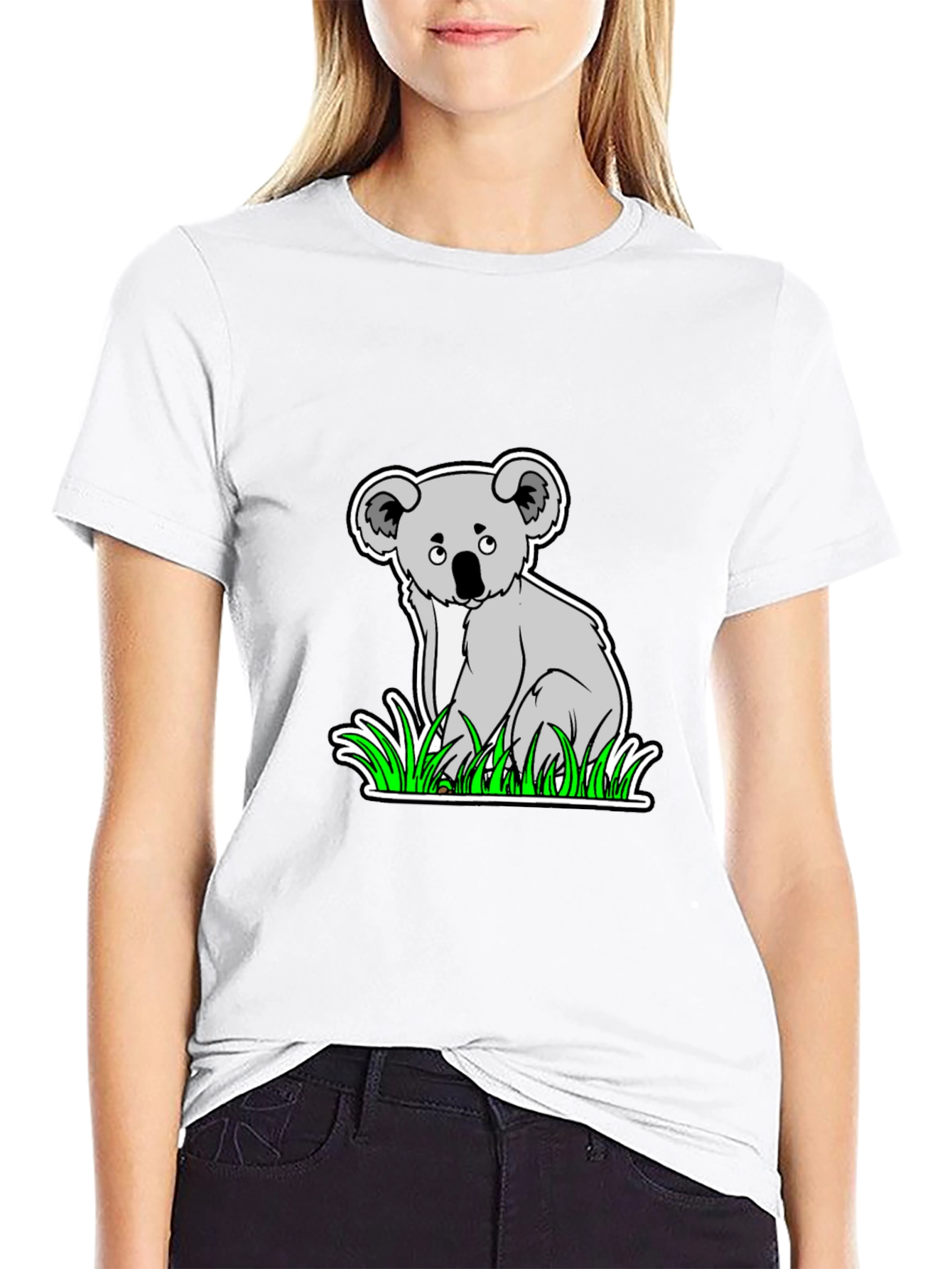 Black Koala Graphic T-Shirt - Cute Animal Tee view 9