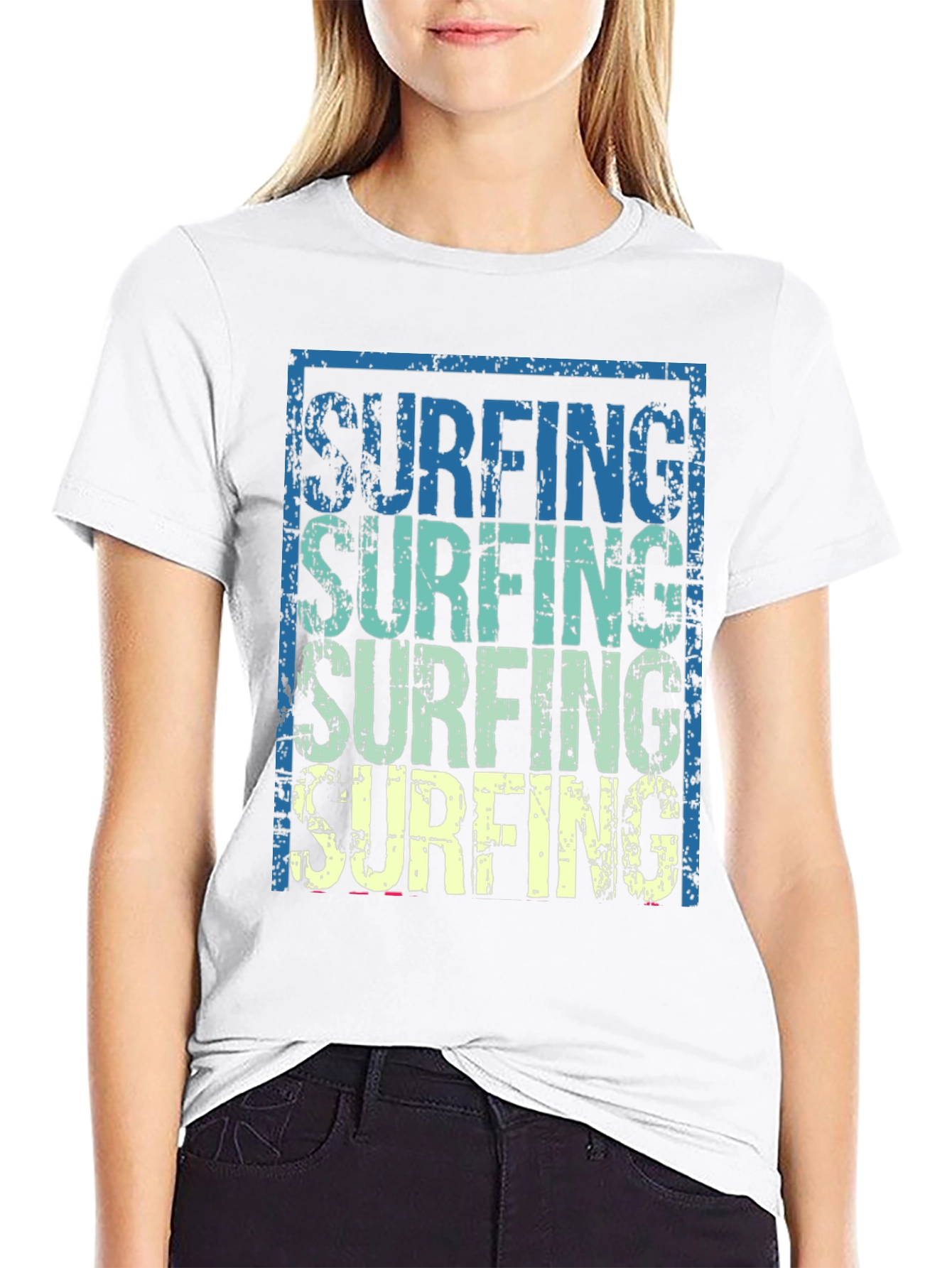 Black Vintage Surfing T-Shirt - Retro Style view 9