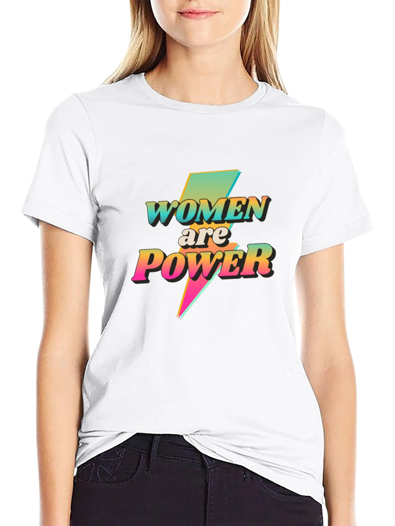 Women are Power Graphic Tee - Black T-Shirt - 9