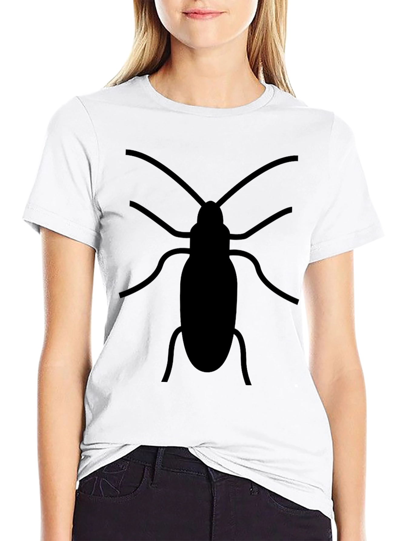 Black Black Cockroach Graphic Tee - Unisex view 9