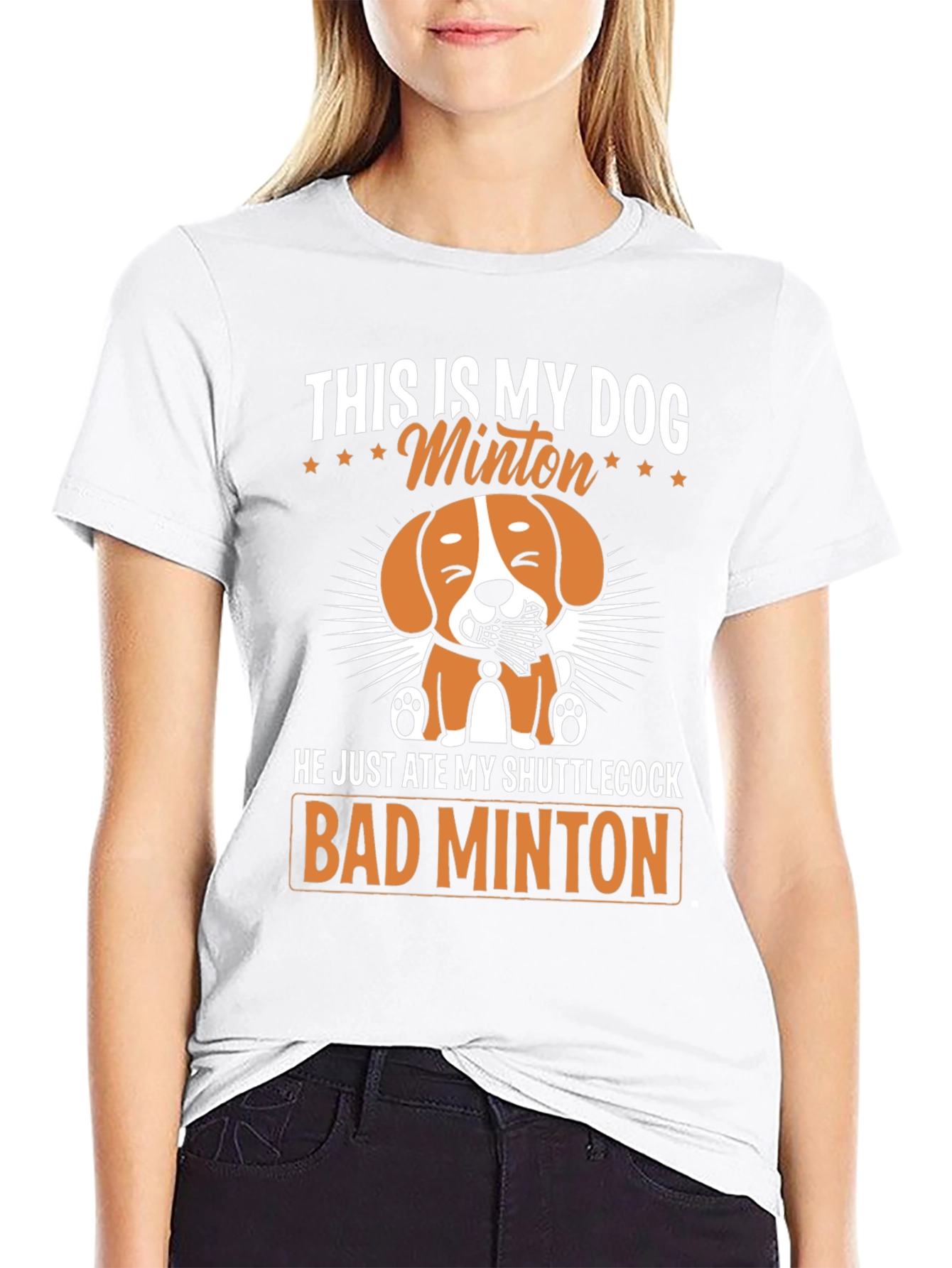 Bad Minton Dog T-Shirt - 9
