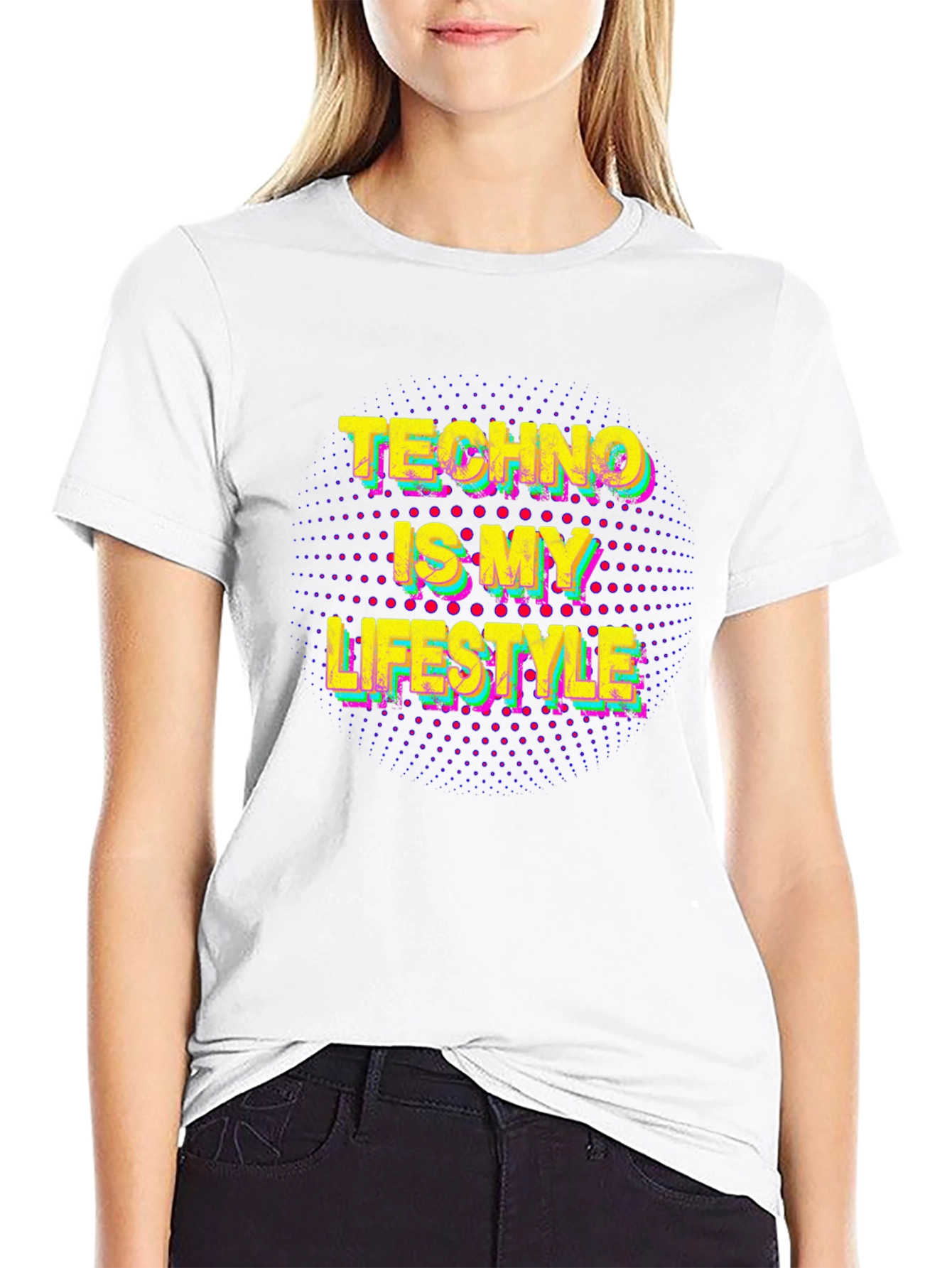 Black Techno Is My Lifestyle T-Shirt - Music Lover Tee view 9