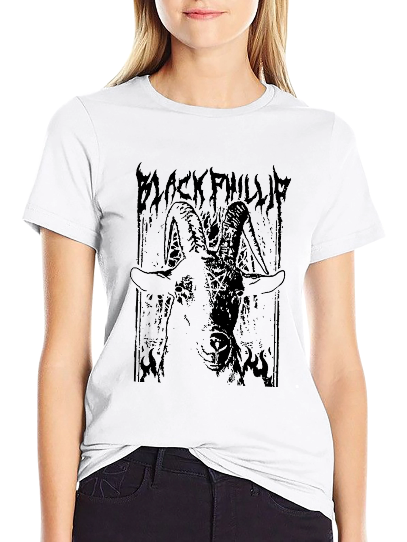 Black Black Phillip Graphic Tee - Men's Black T-Shirt view 9