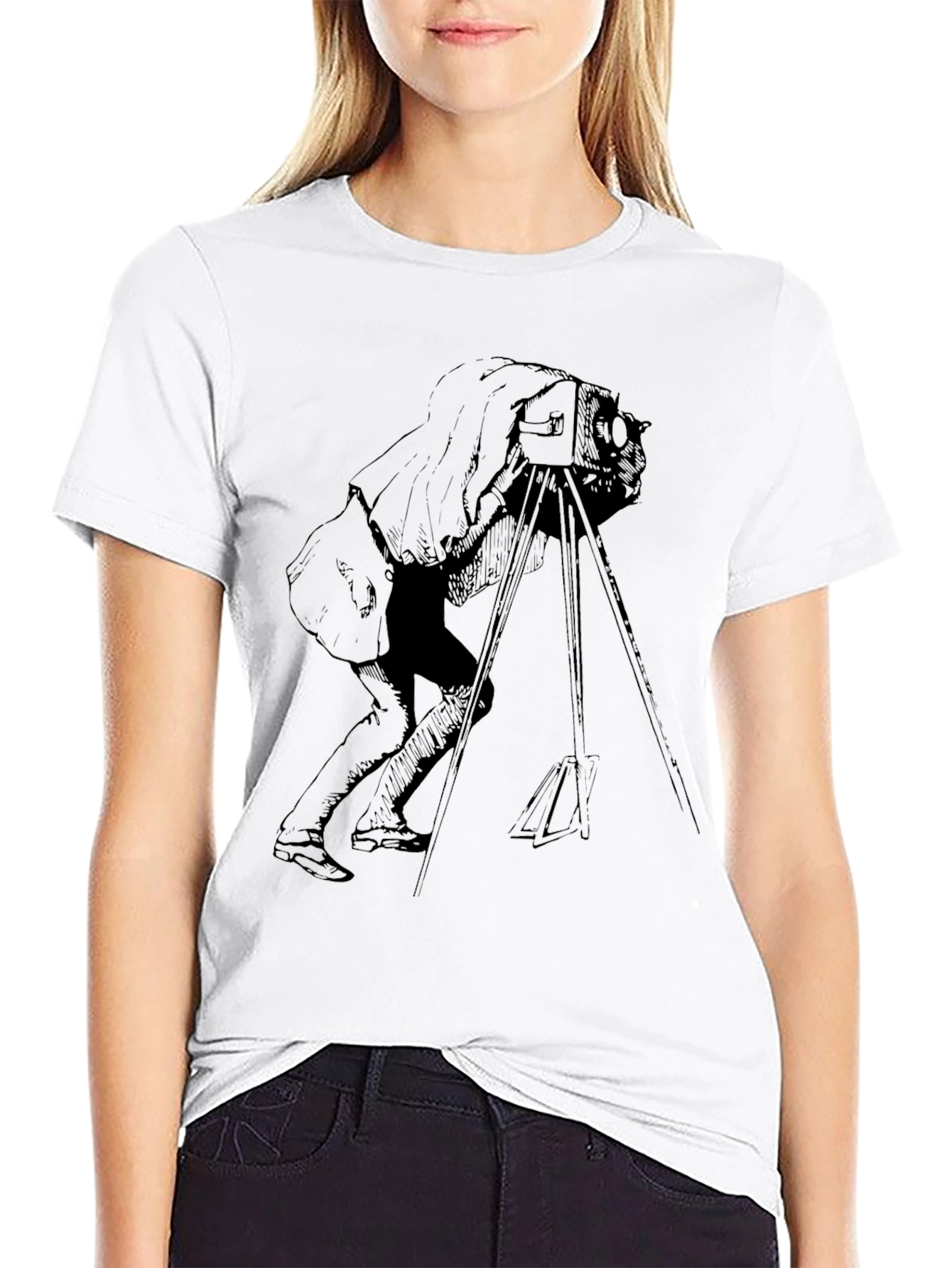 Vintage Camera T-Shirt - Classic Photographer Design - 9