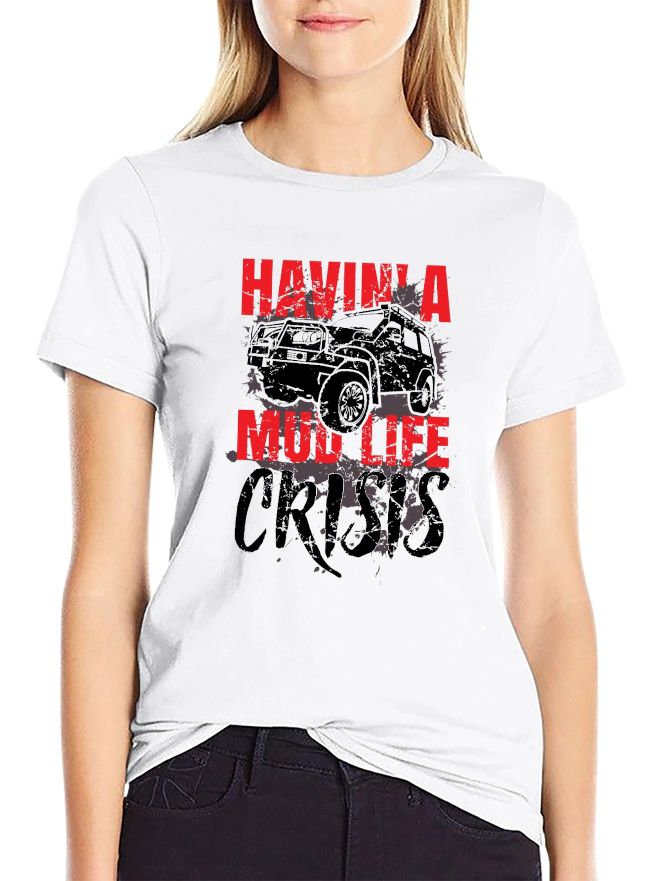 Mud Life Crisis Black T-Shirt for Off-Road Enthusiasts - 9