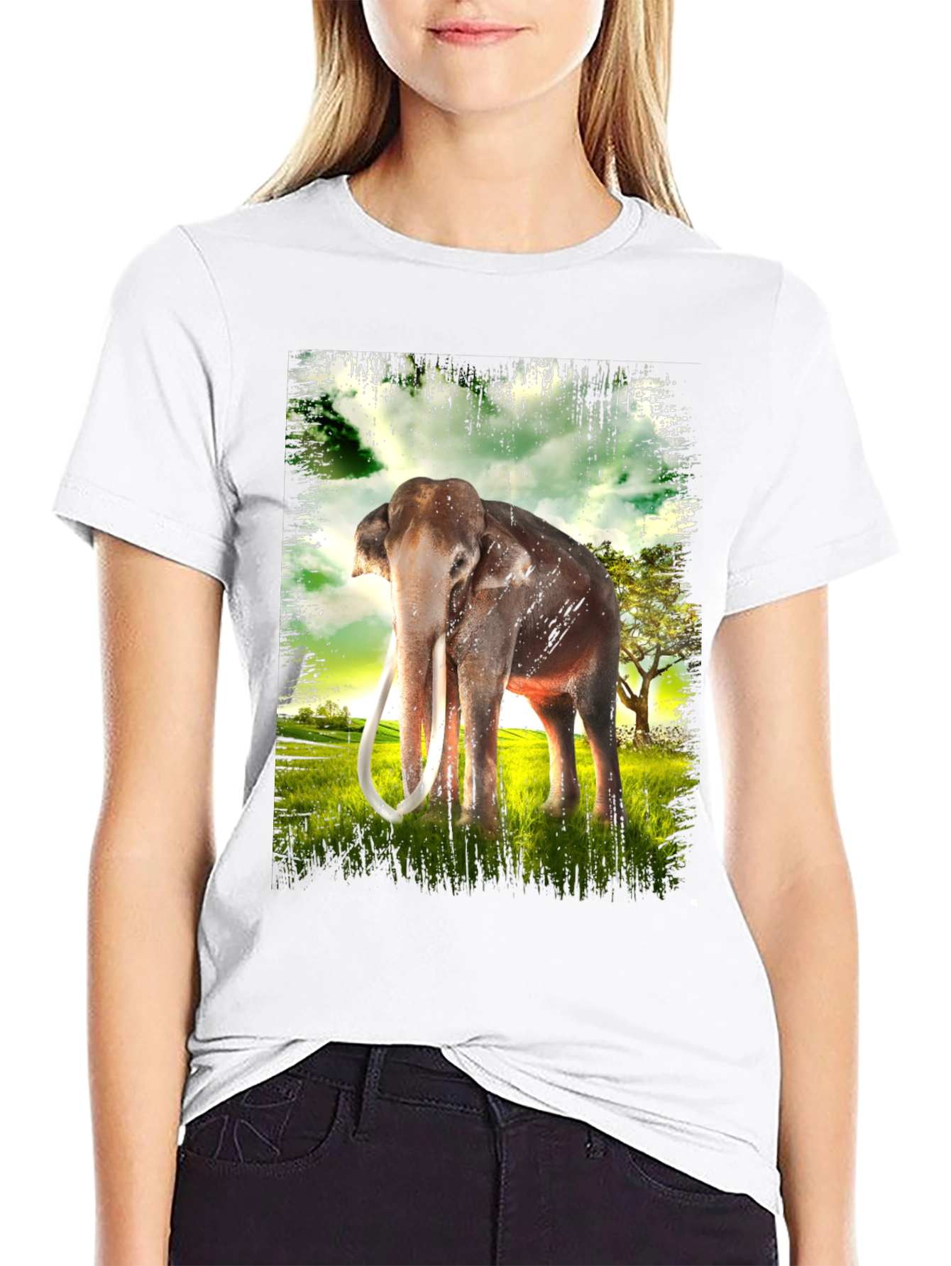 Black Elephant Graphic T-Shirt view 9