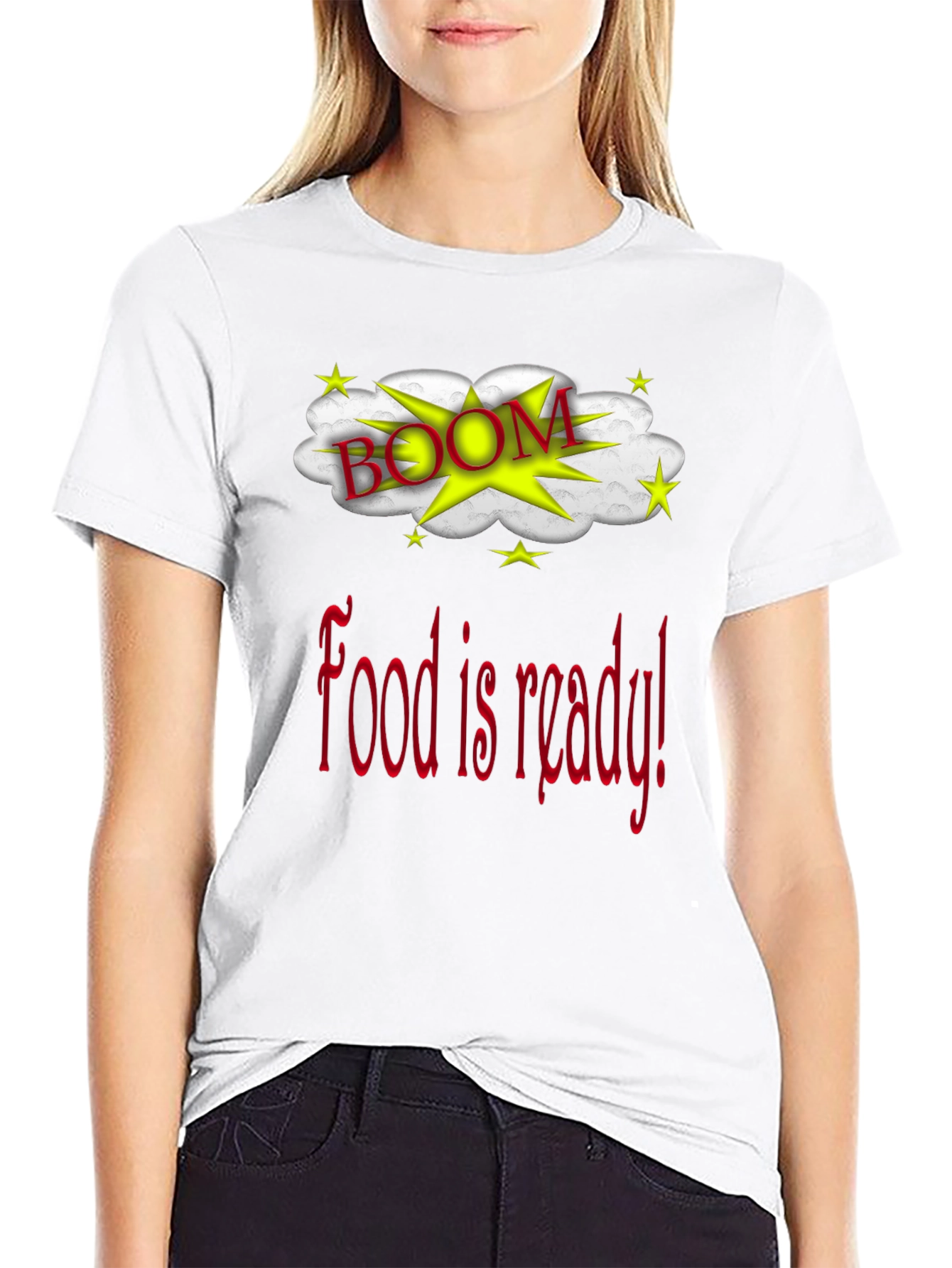 Black Food Is Ready Boom Graphic T-Shirt view 9