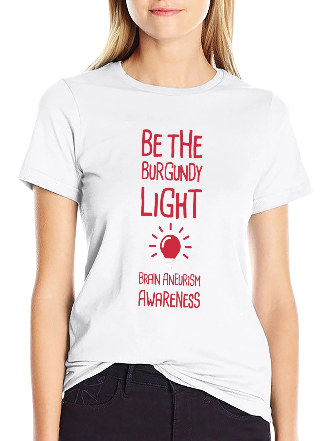 Black Brain Aneurysm Awareness T-Shirt view 9
