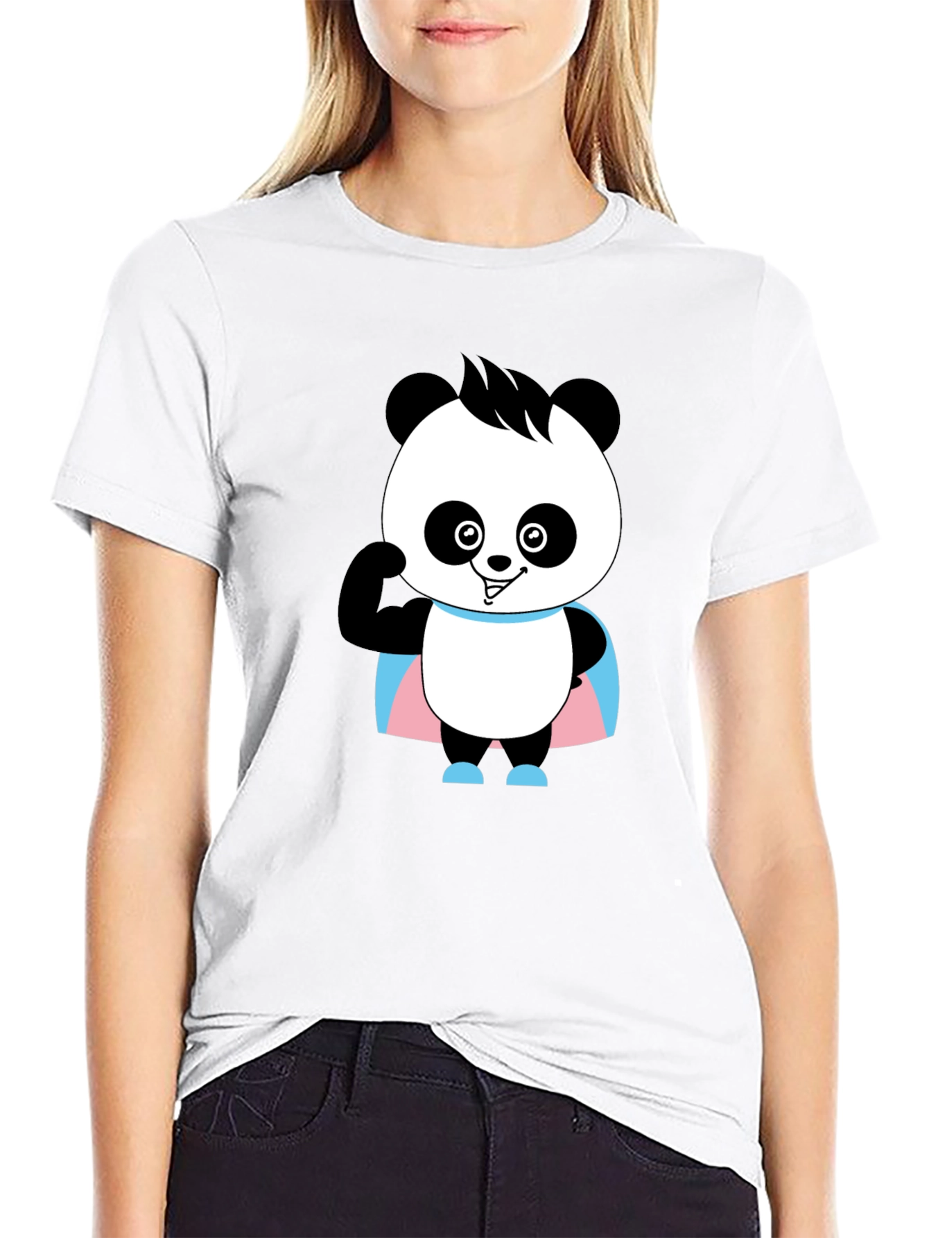 Black Panda Trans Pride T-Shirt - Super Cute! view 9