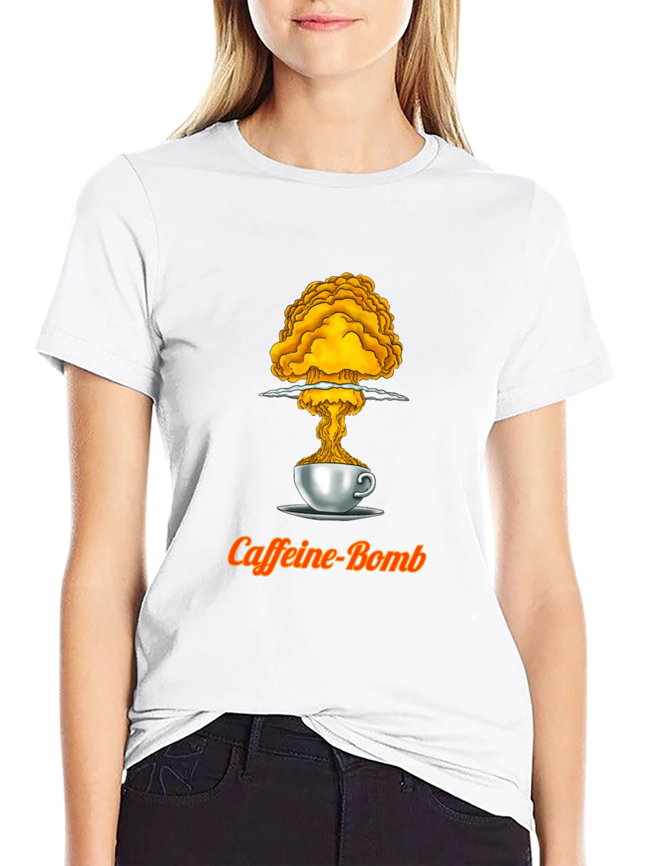 Black Caffeine Bomb T-Shirt - Explosive Energy view 9