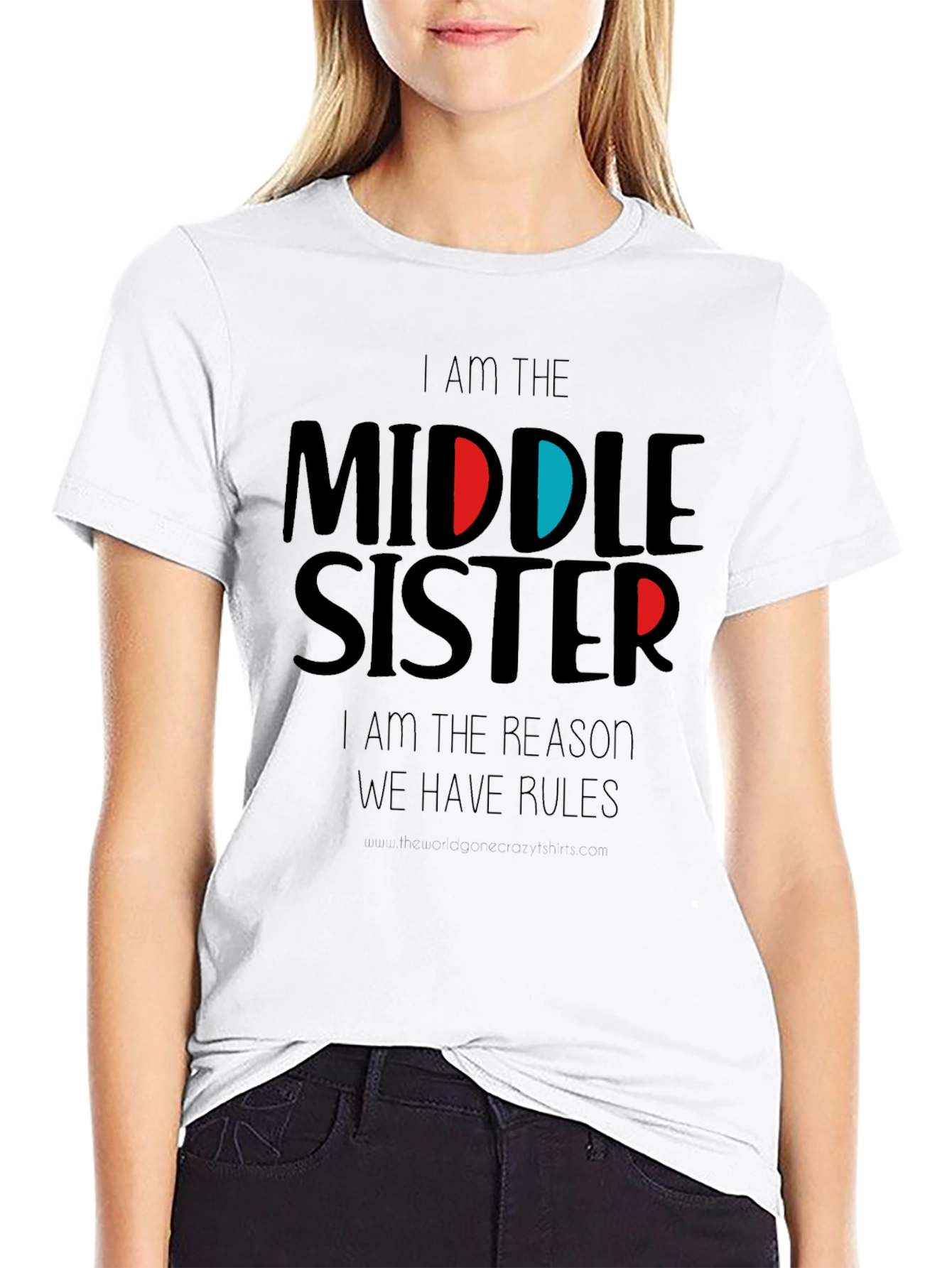 Middle Sister T-Shirt - Funny Sister Shirt - 9