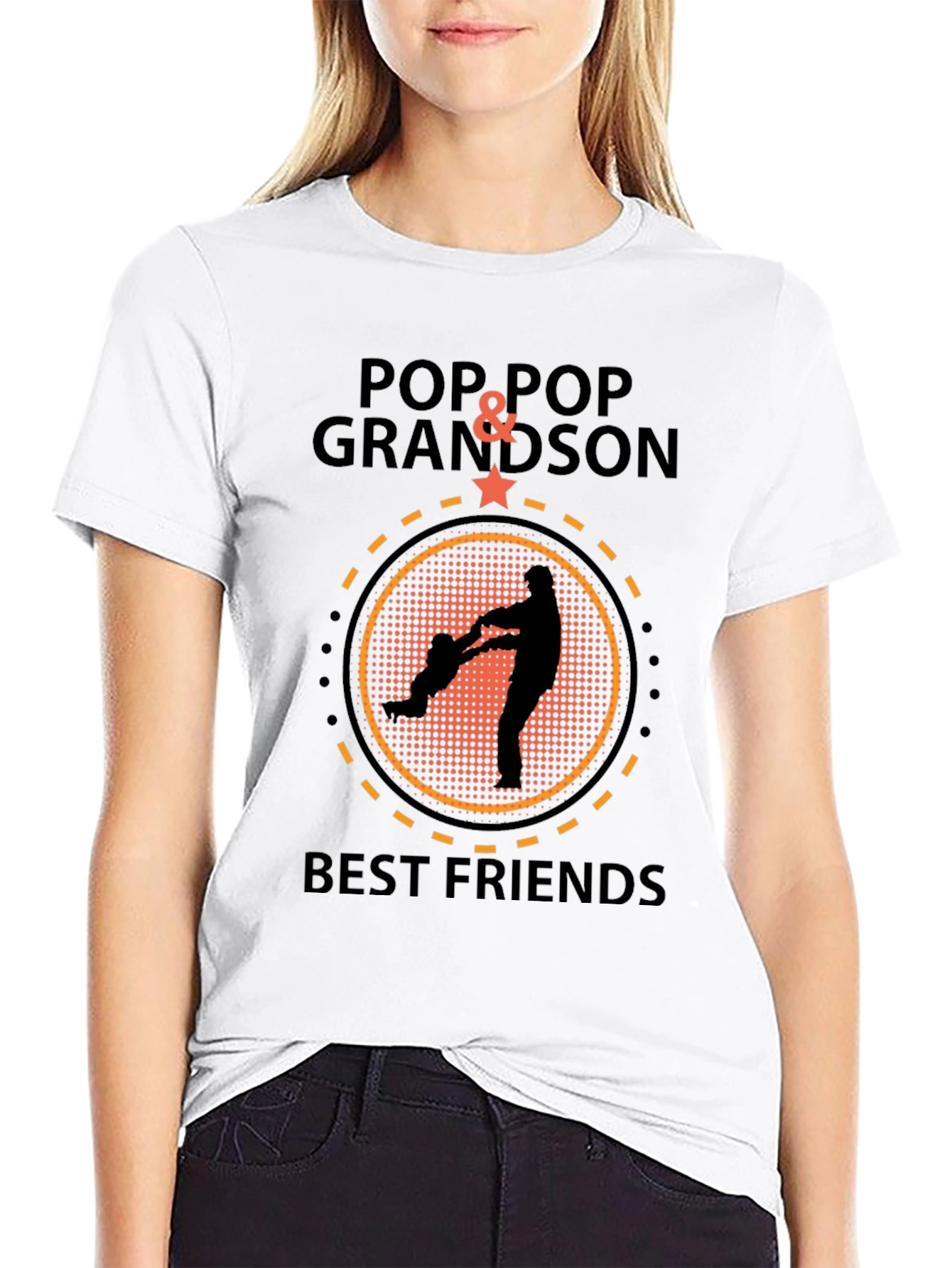 Black Pop Pop & Grandson Best Friends Black T-Shirt view 9