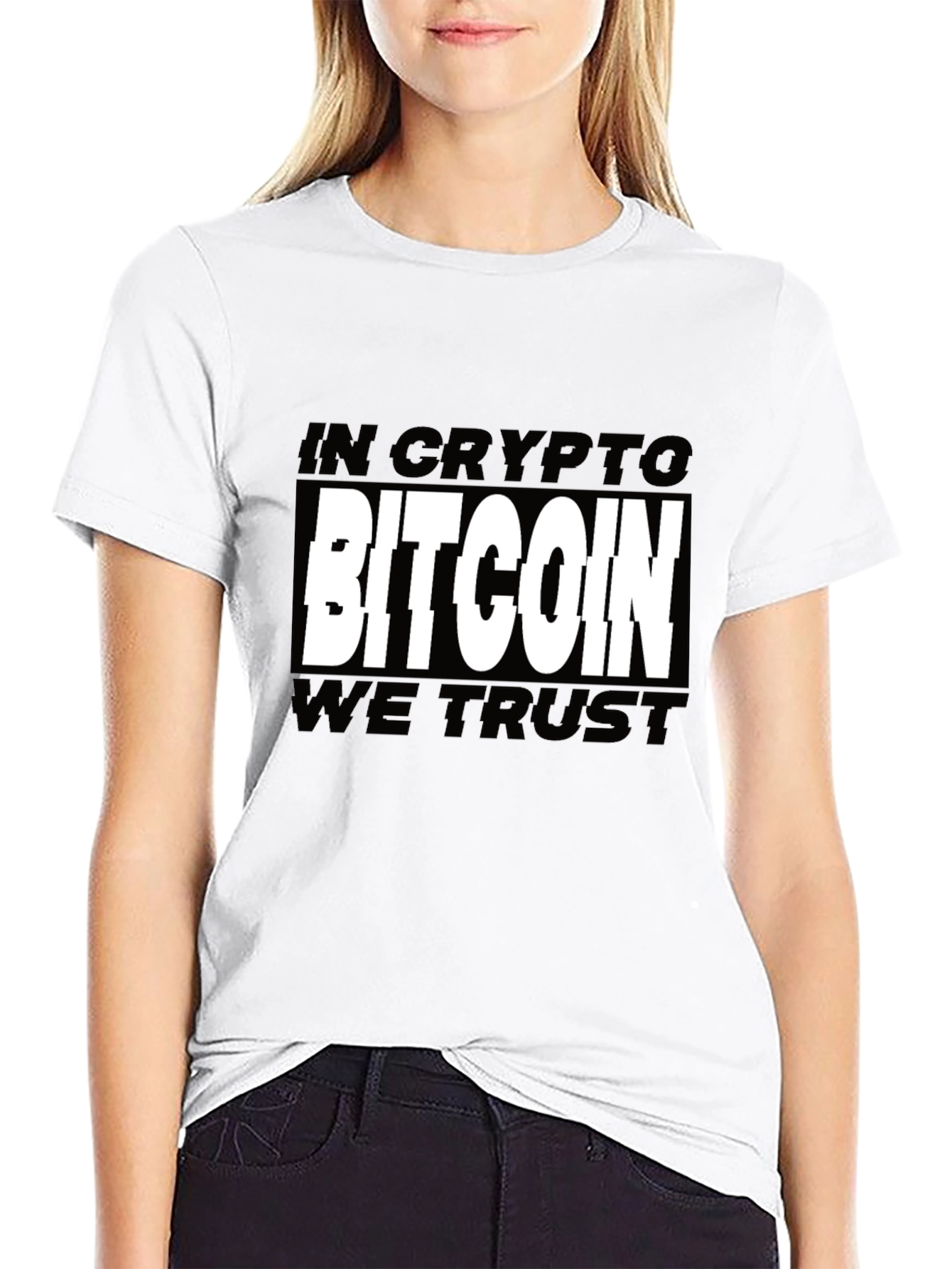 Black Bitcoin Crypto Graphic Tee view 9