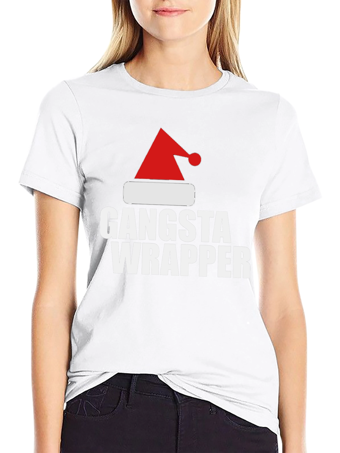 Black Gangsta Wrapper Christmas T-Shirt view 9