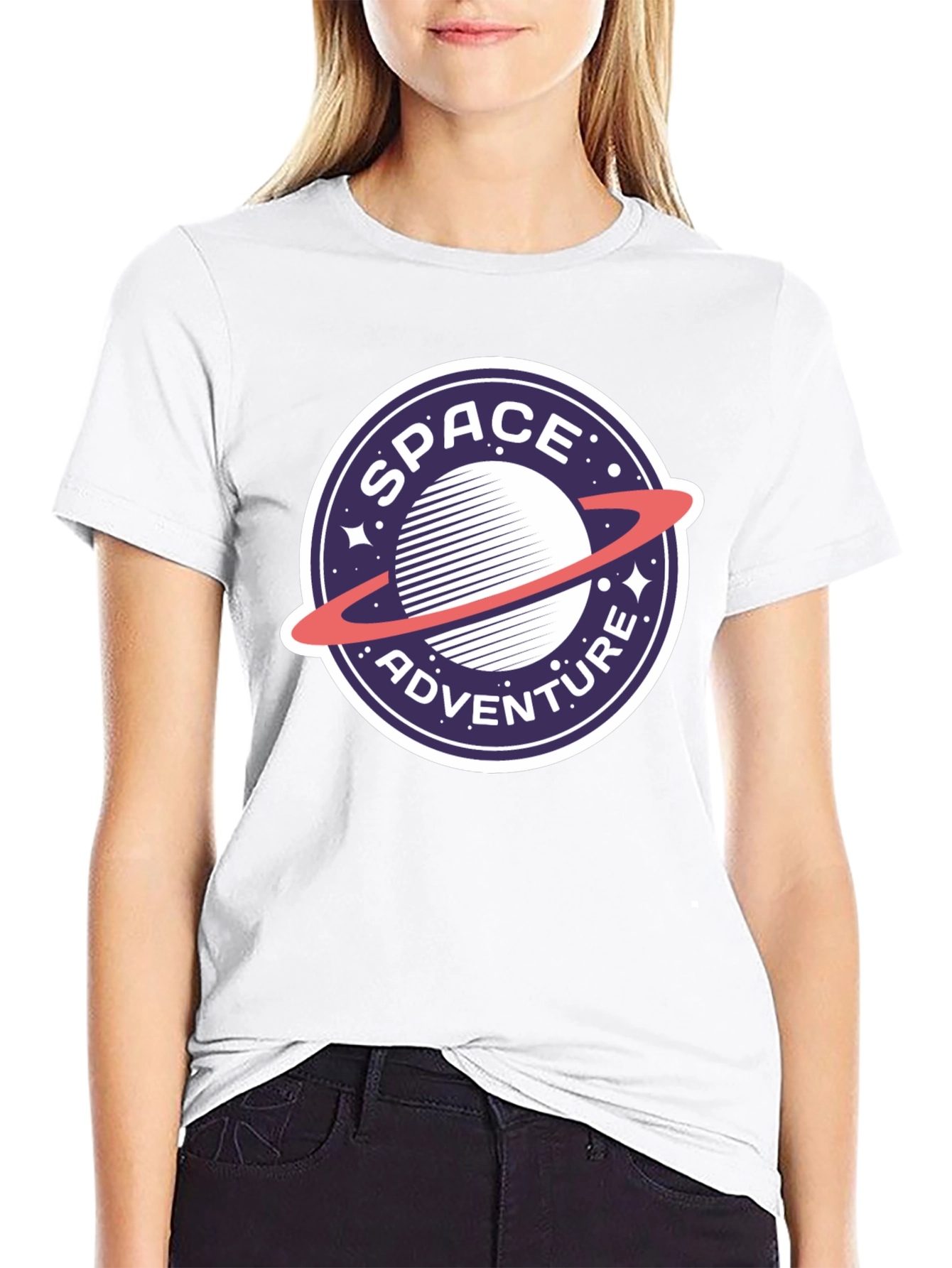 Black Space Adventure Graphic Tee - Cool & Comfy T-Shirt view 9