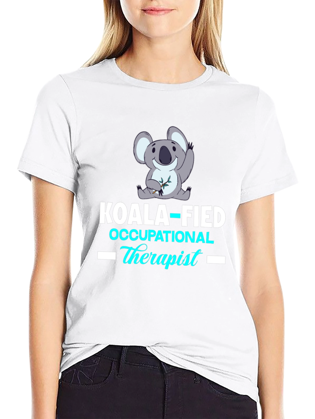 Black Koala-fied Occupational Therapist T-Shirt view 9