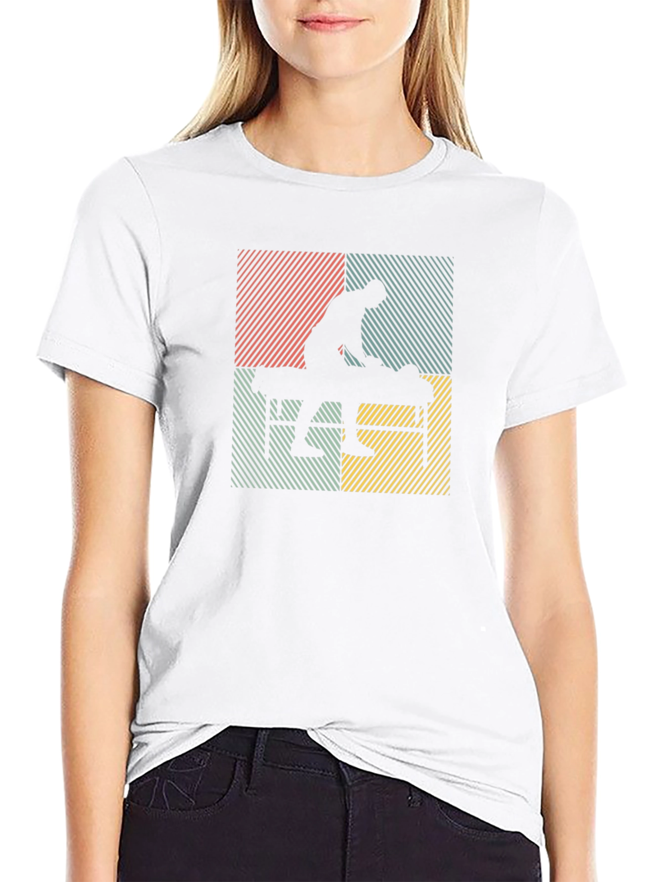 Black Massage Therapist Retro Style T-Shirt view 9