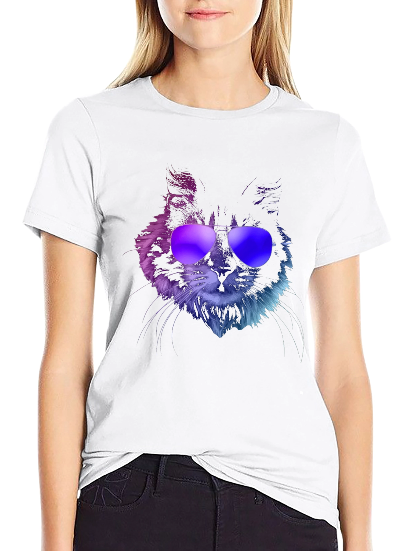 Cool Cat Graphic T-Shirt - Stylish Unisex Tee - 9