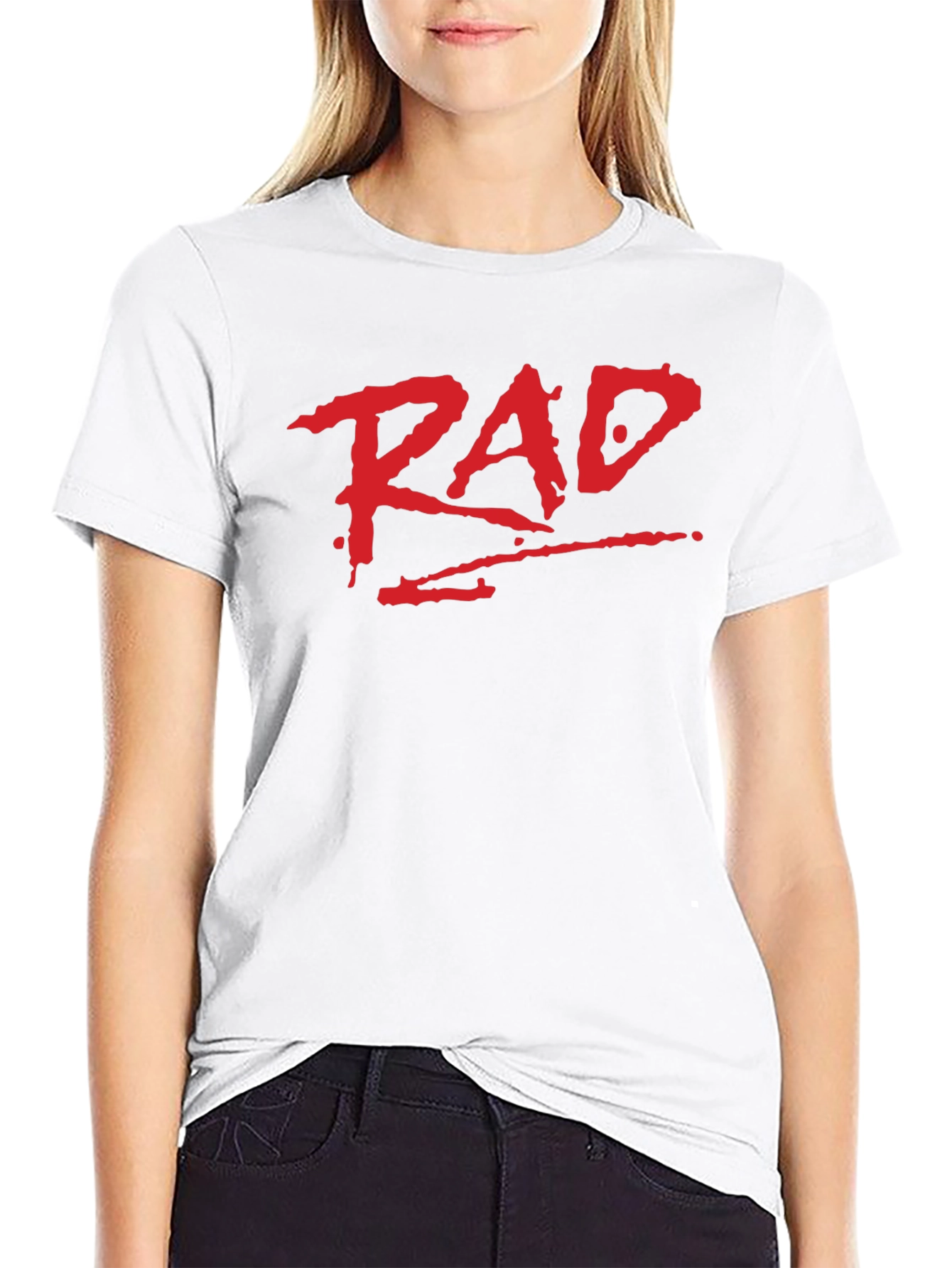 Black Rad Graphic Print T-Shirt view 9