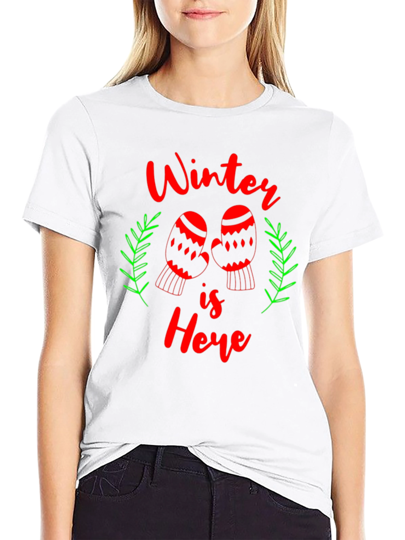 Black Winter is Here Holiday T-Shirt view 9