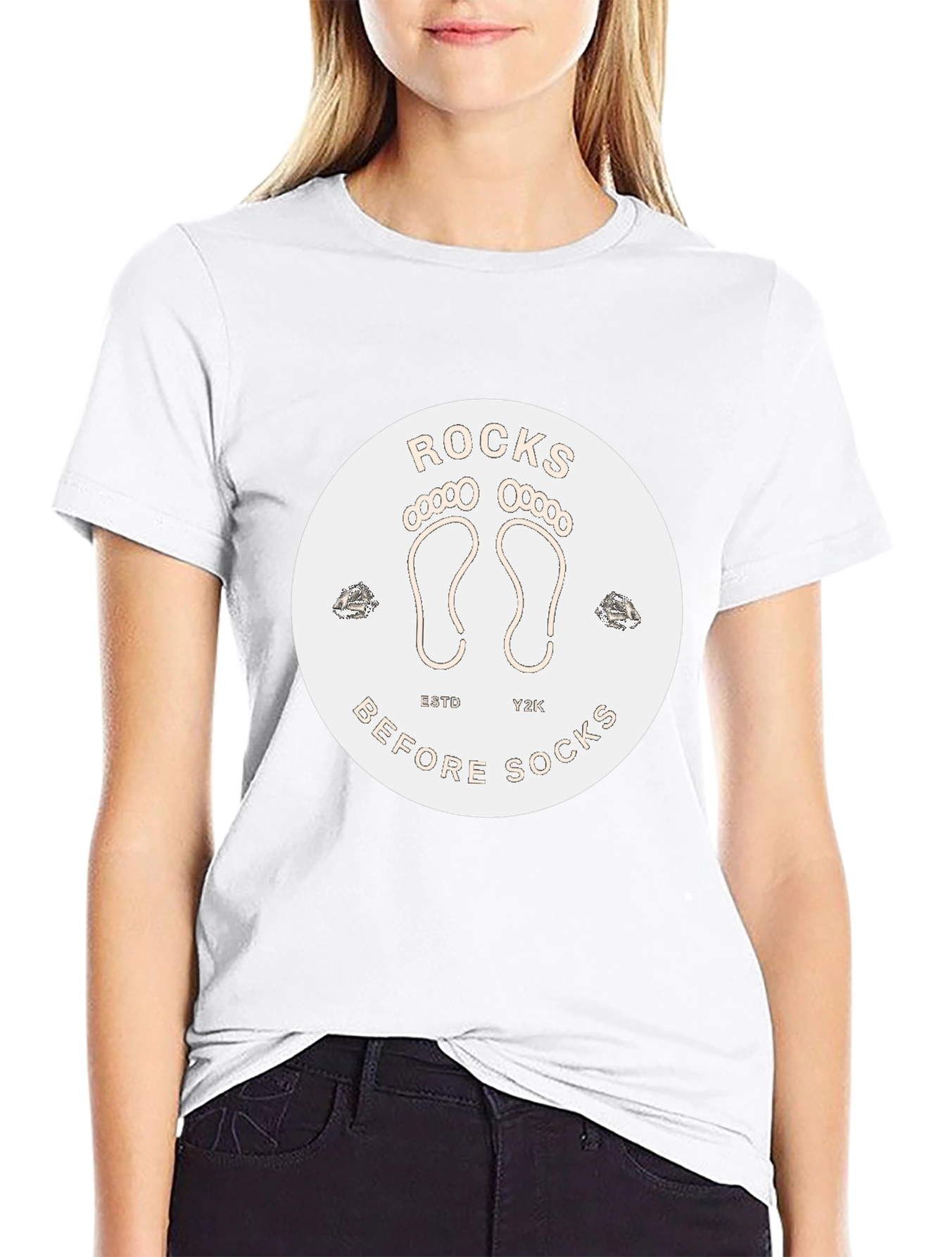 Black Rocks Before Socks Black T-Shirt view 9