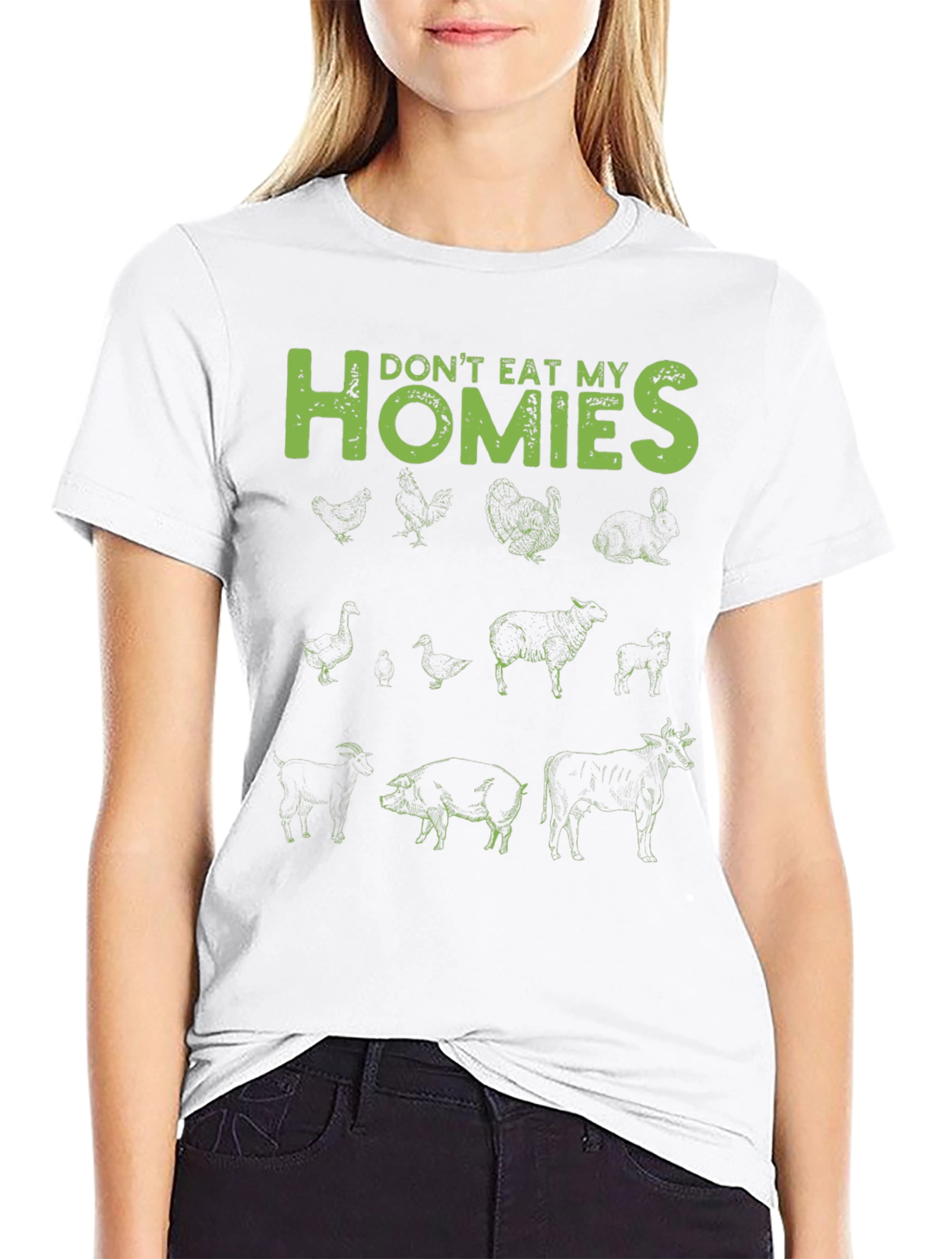 Don't Eat My Homies Vegan T-Shirt - 9