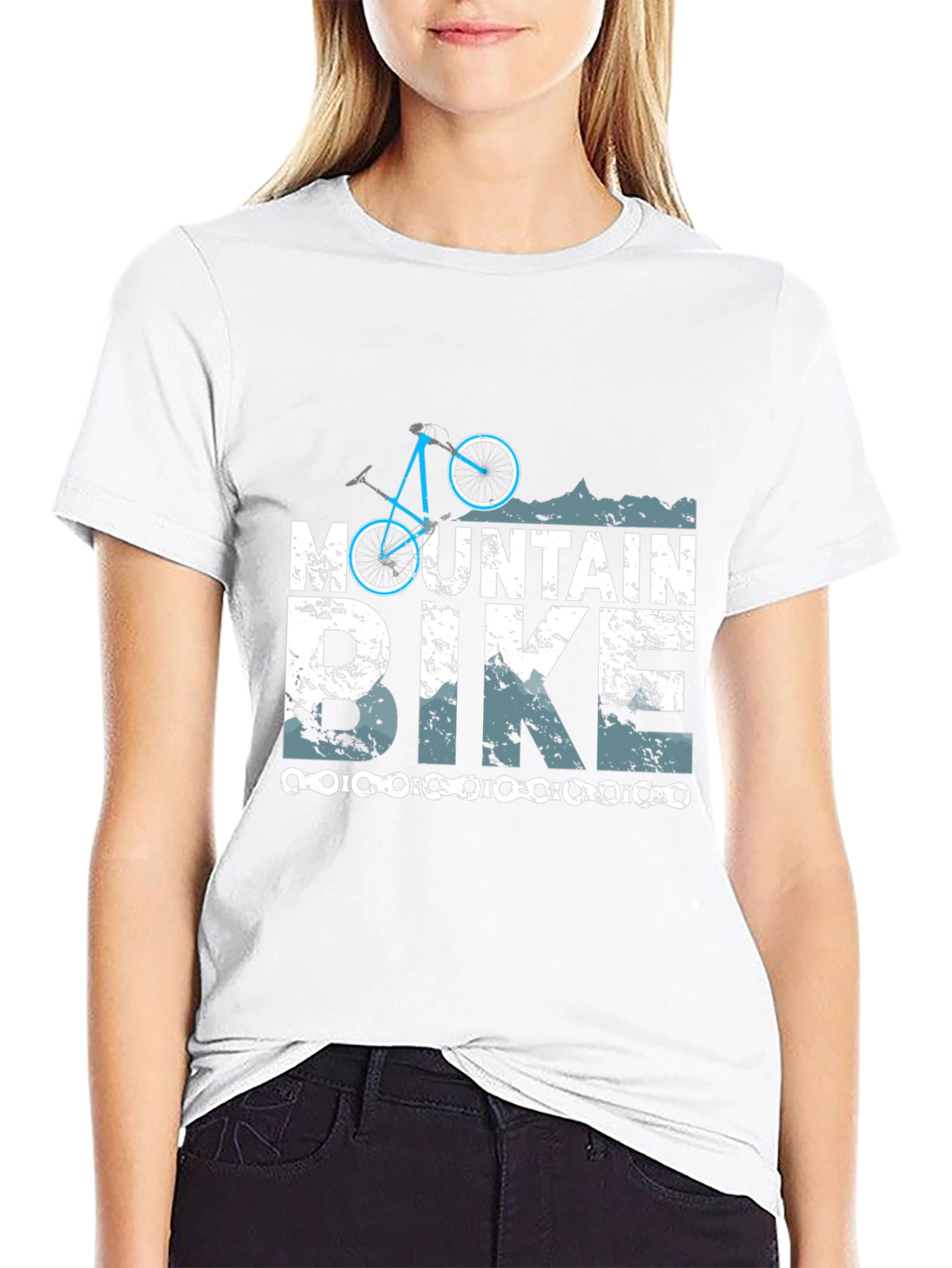 Black Mountain Bike Graphic T-Shirt view 9