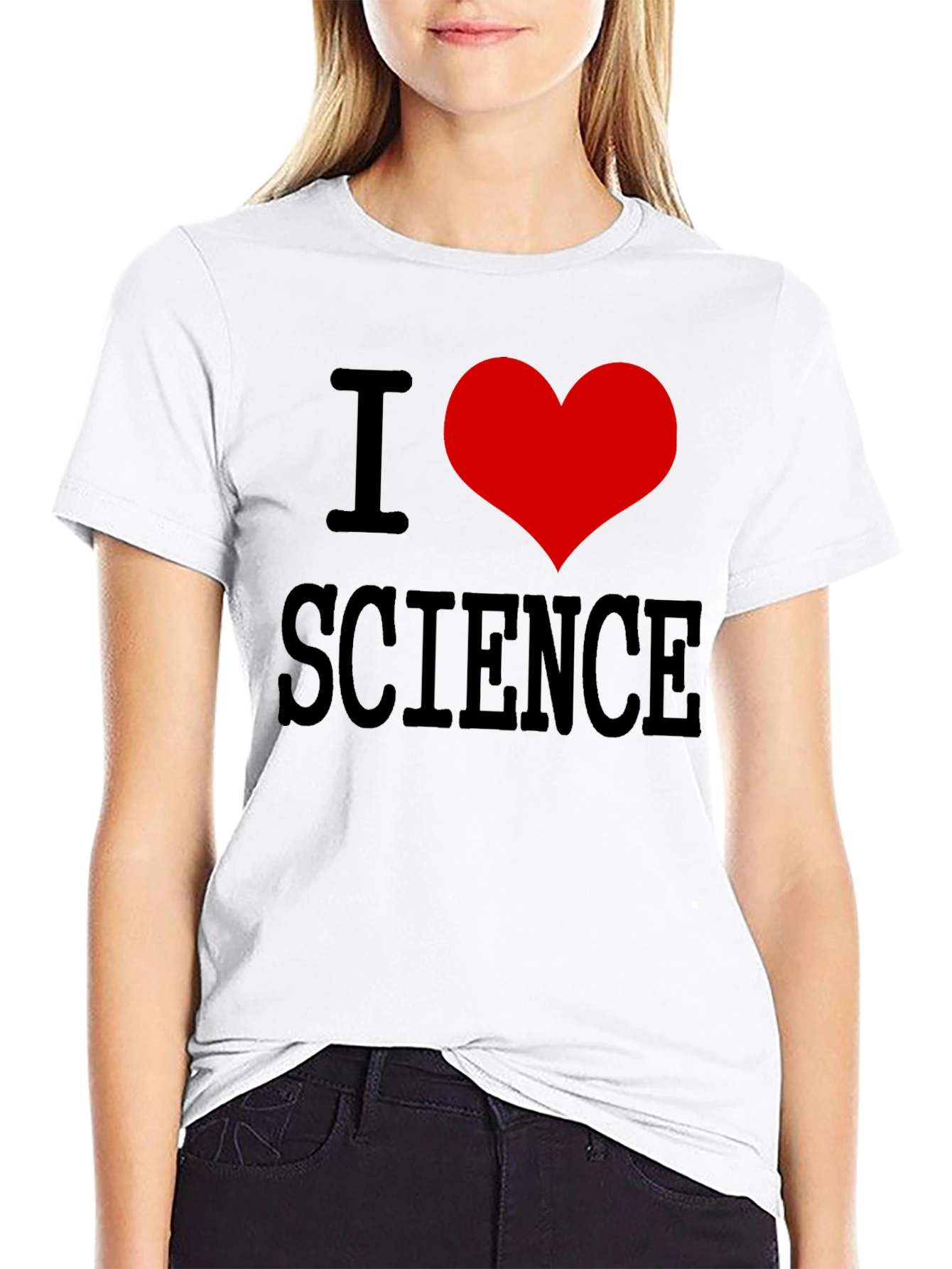Black I Heart Science Black T-Shirt view 9