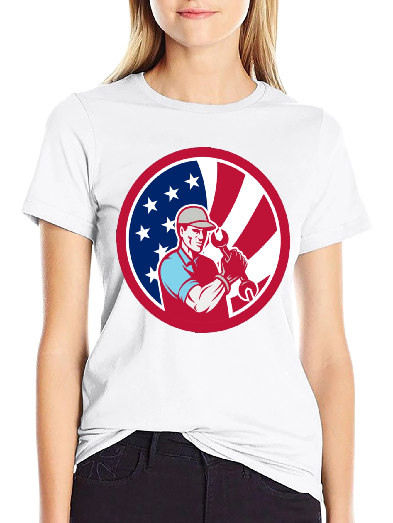 Patriotic Mechanic T-Shirt - USA Pride! - 9