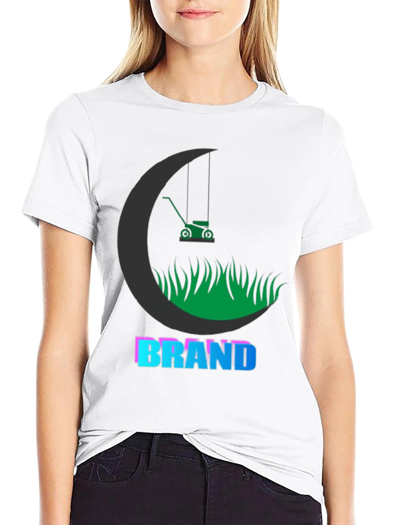 Black Lawnmower Graphic Tee - Cool Brand T-Shirt view 9