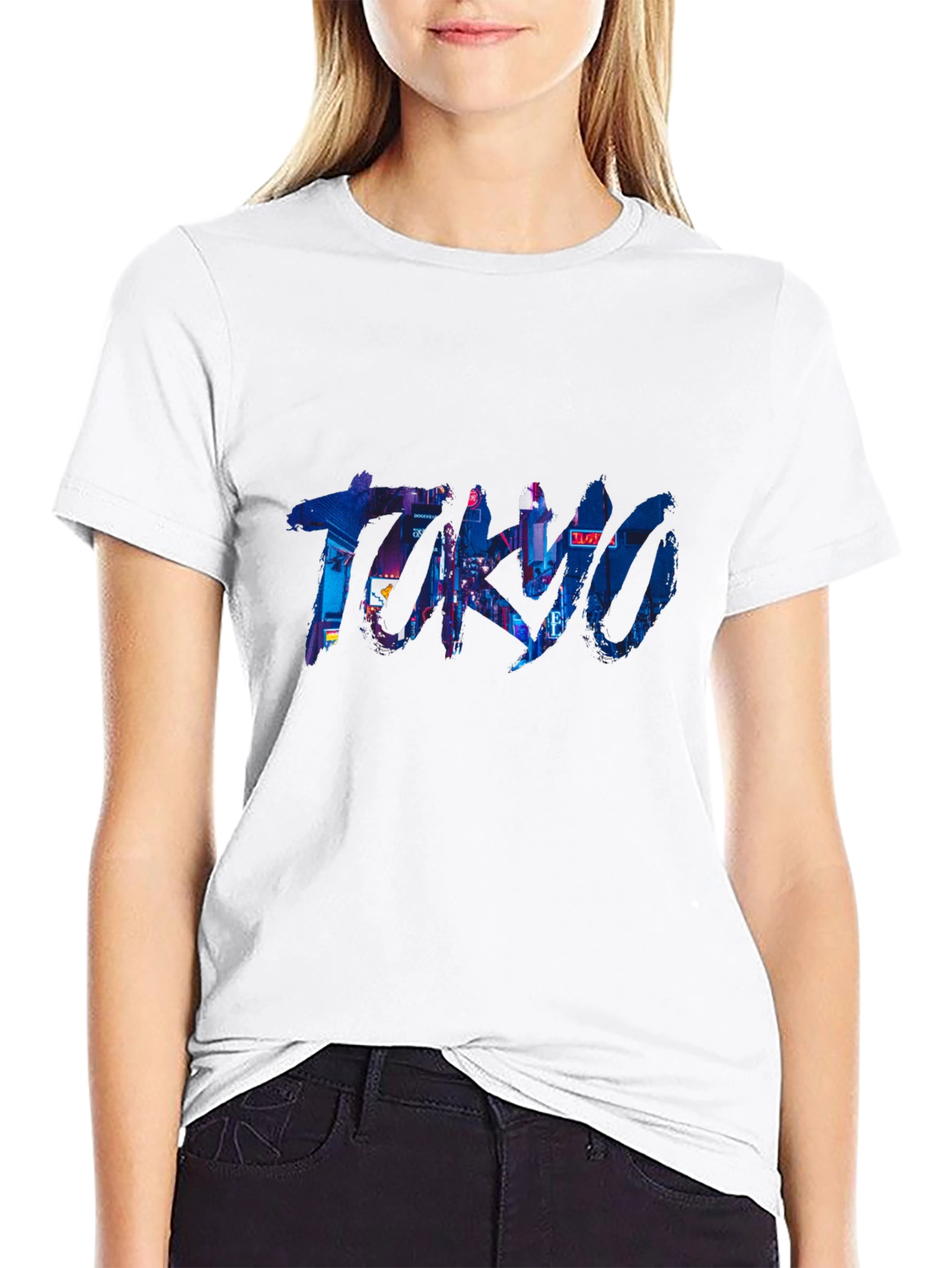 Black Tokyo Nights Graphic Tee - Urban Style view 9