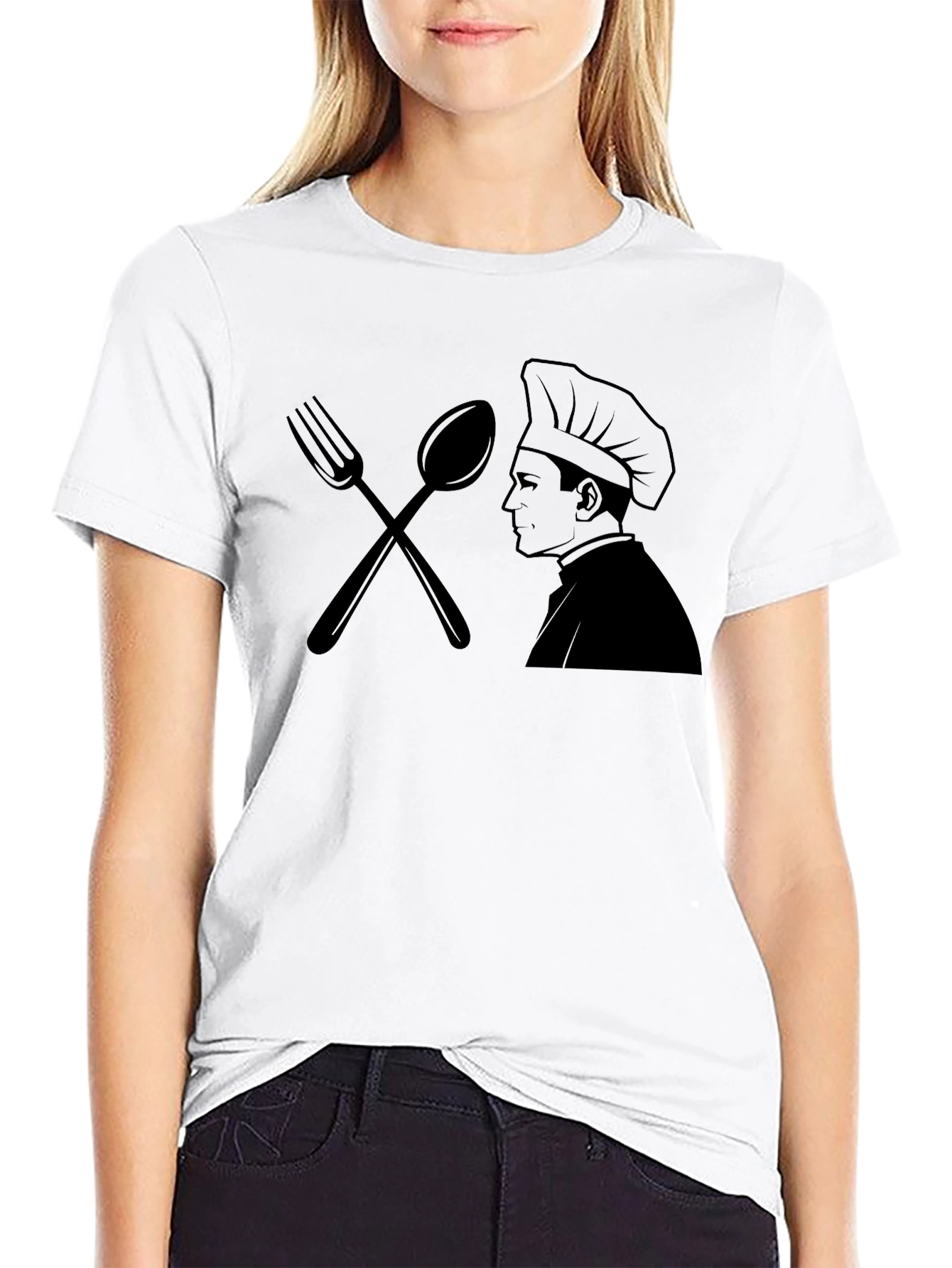 Black Chef Graphic T-Shirt - Culinary Design view 9