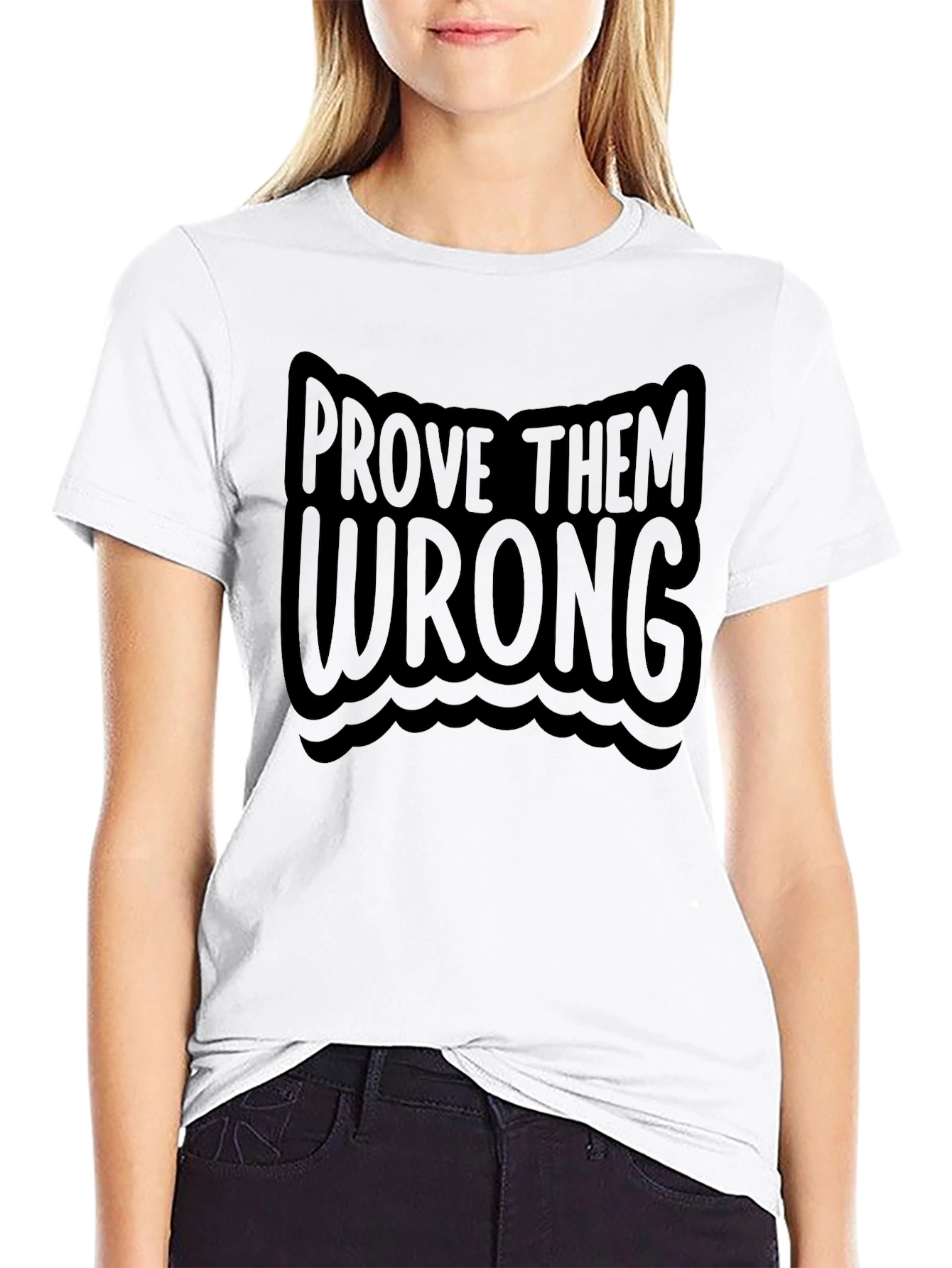 Black Prove Them Wrong T-Shirt - Motivational Tee view 9