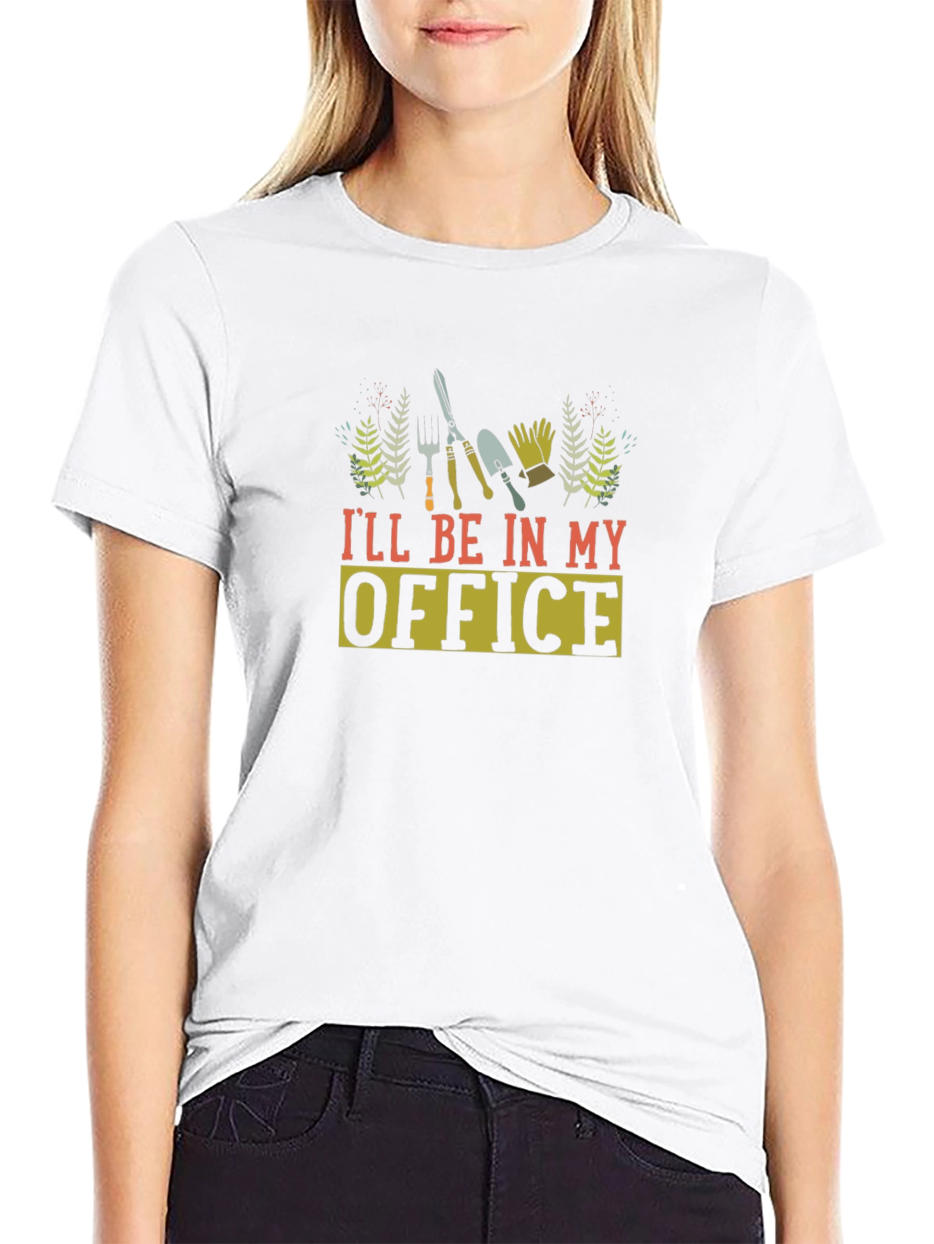Black Gardening T-Shirt - I'll Be In My Office view 9