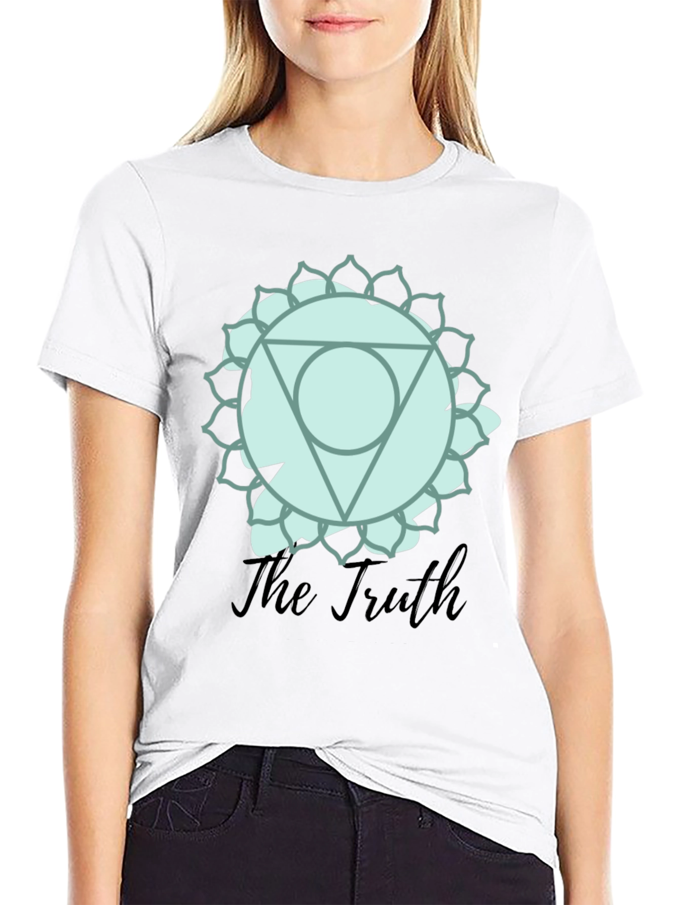 Black Truth Chakra Graphic T-Shirt - Mens Black Tee view 9