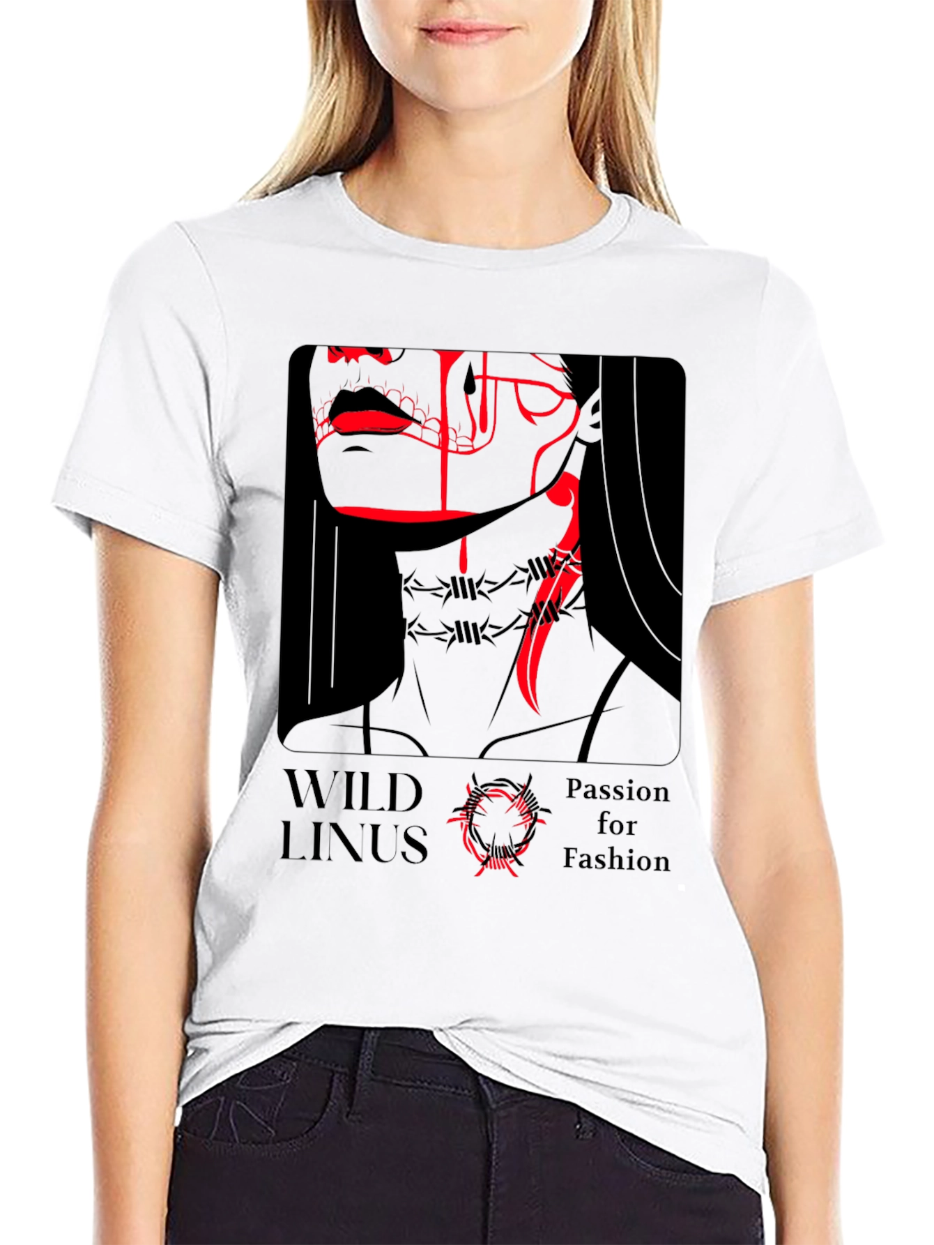 Black Wild Linus Passion for Fashion Black T-Shirt view 9