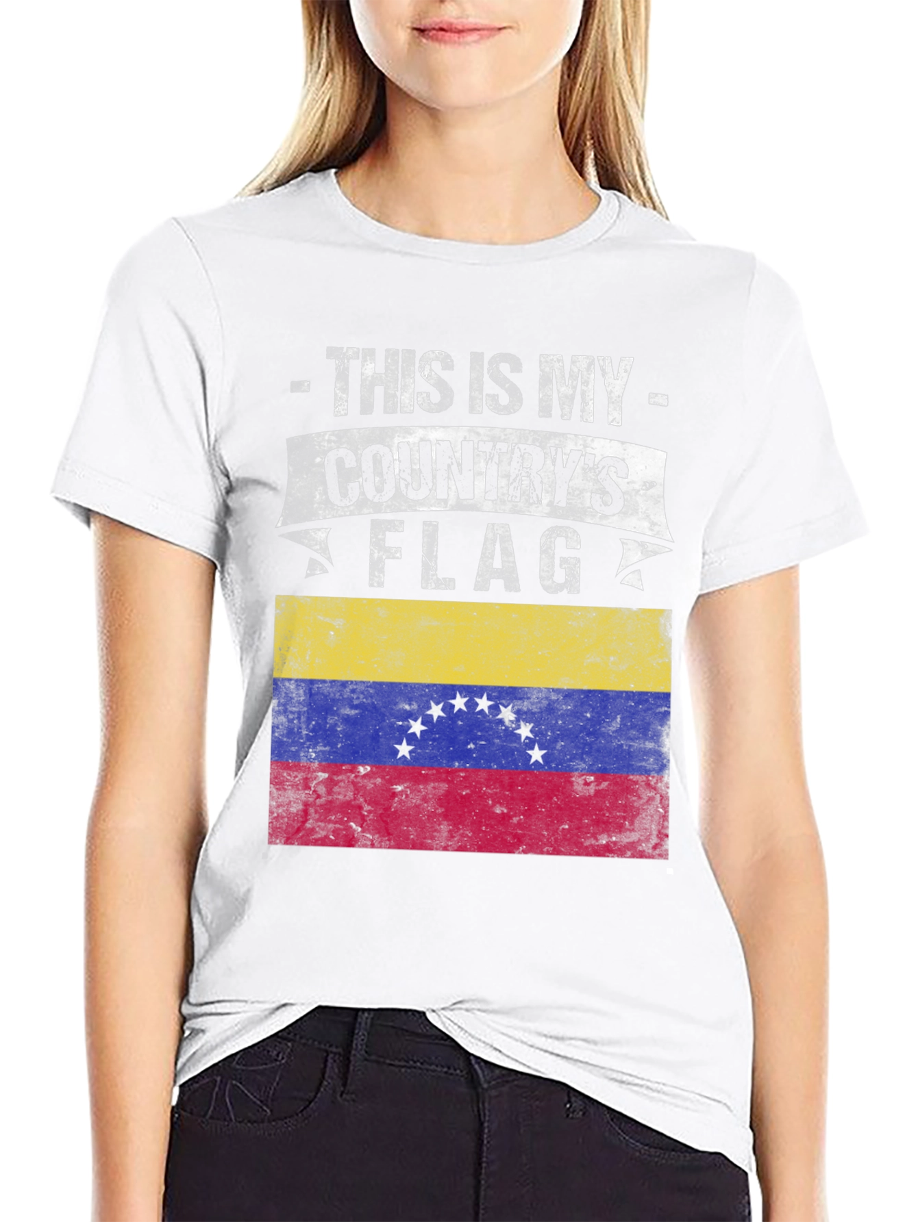 Black Venezuela Flag T-Shirt - Country Pride Tee view 9