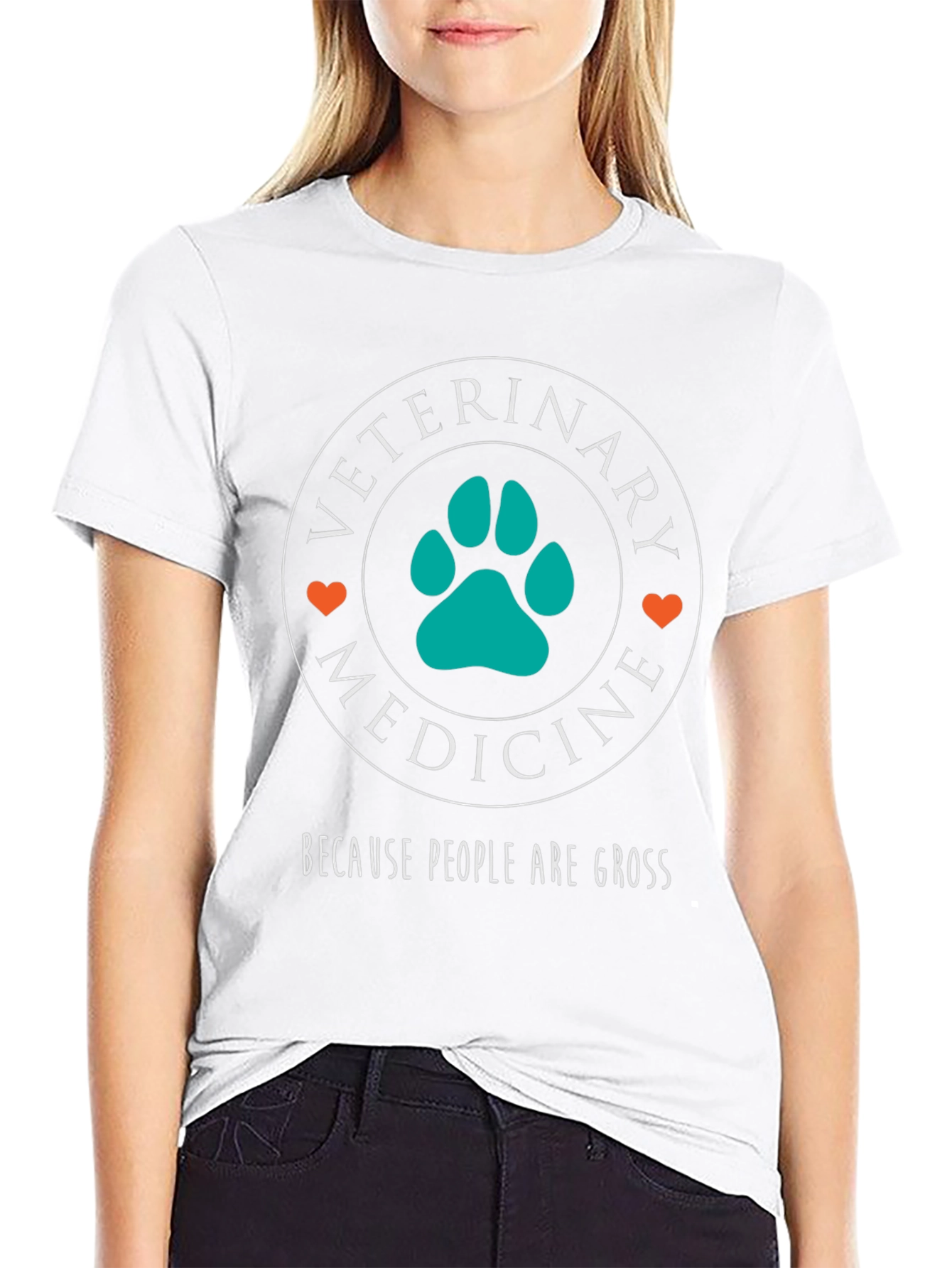 Veterinary Medicine T-Shirt - Because People Are Gross - 9