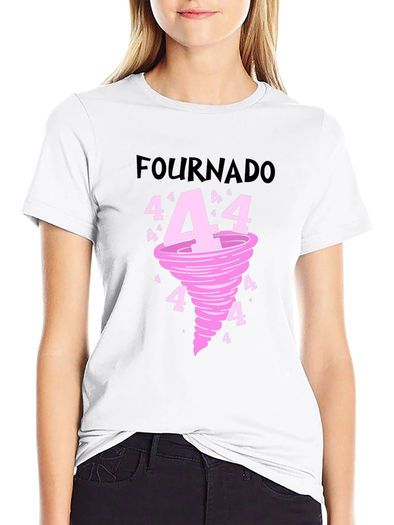 Black Fournado Black Graphic Tee view 9